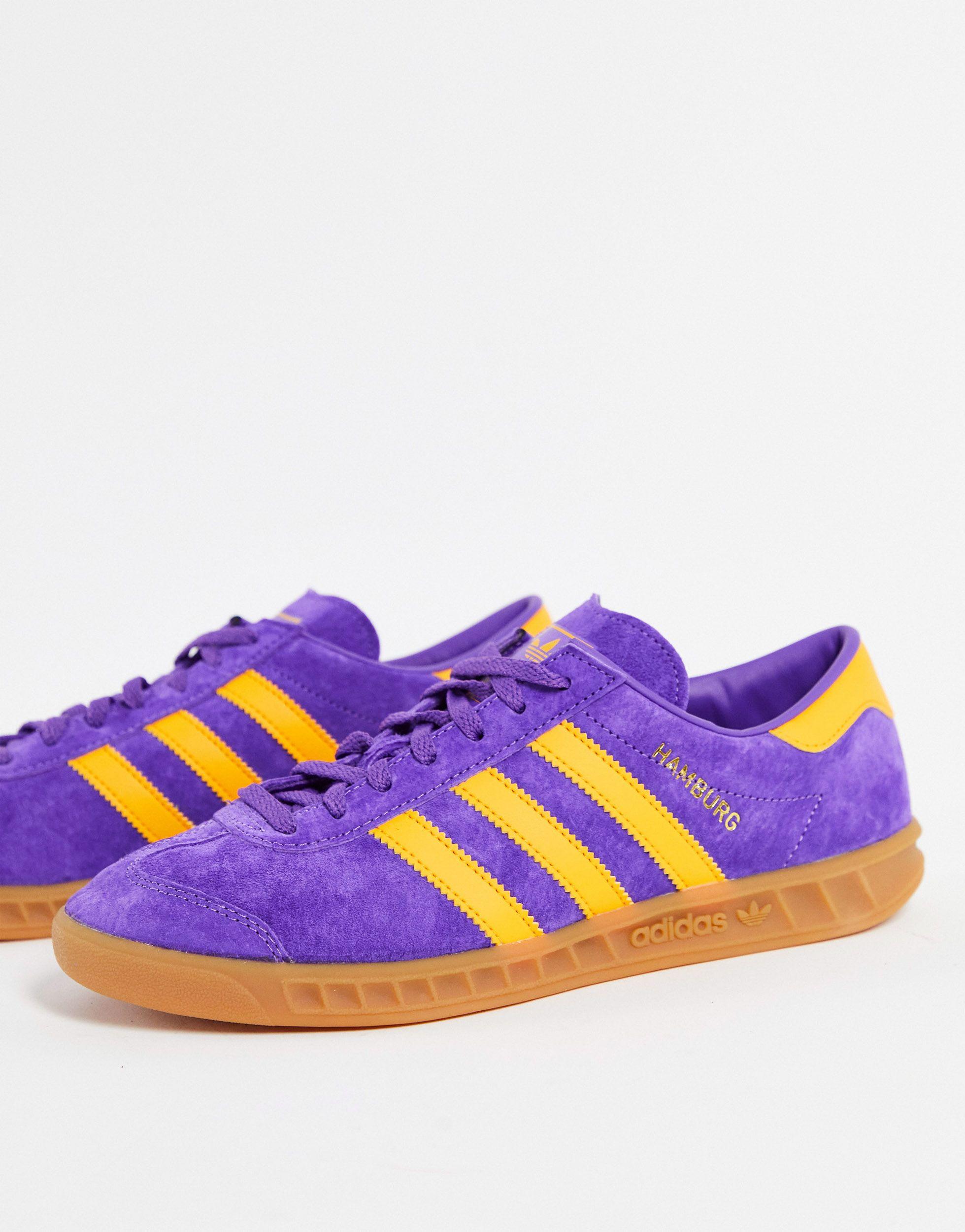 adidas hamburg trainers purple