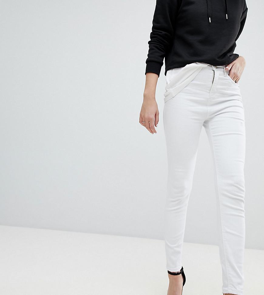 white super high waisted jeans