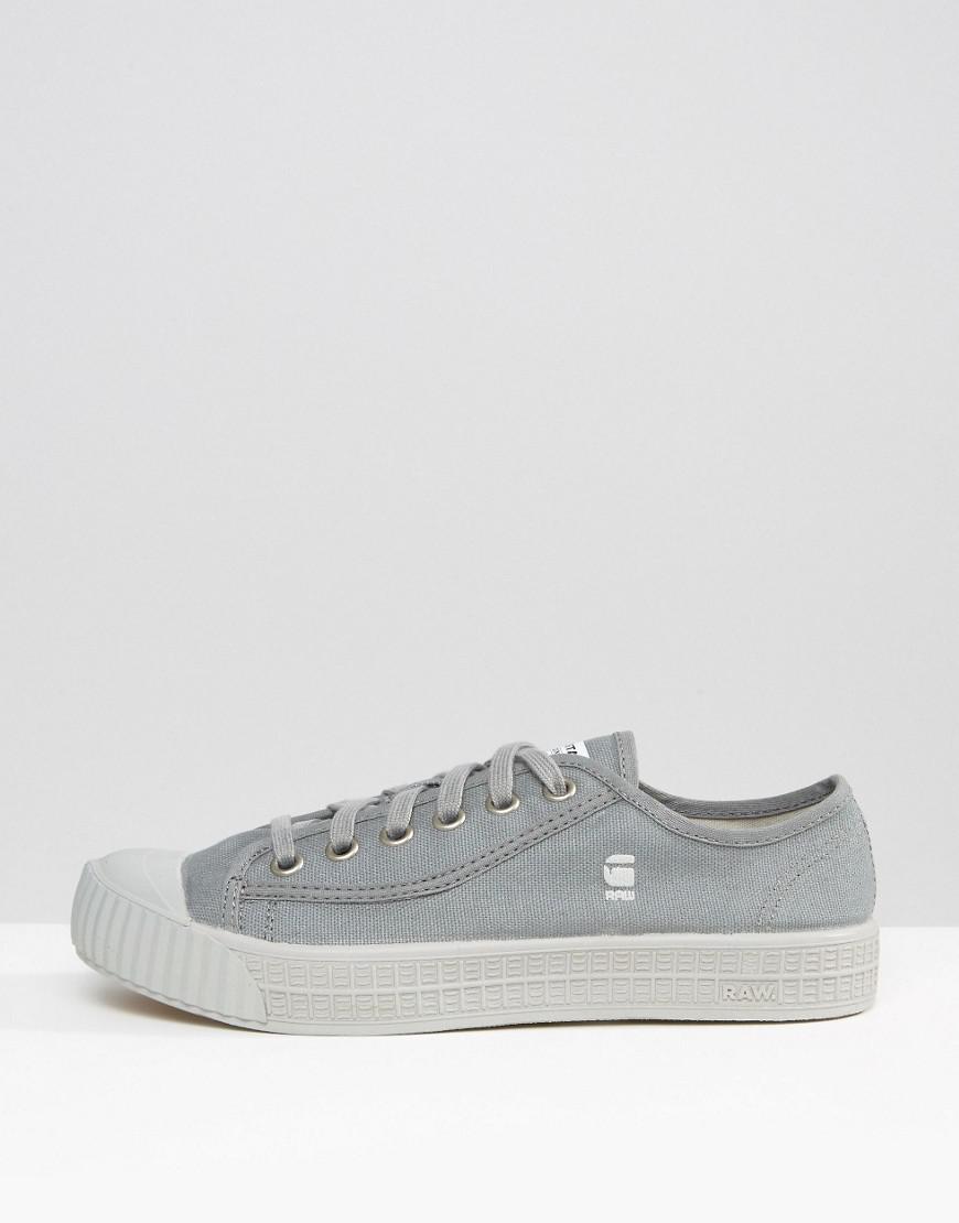 G-Star RAW Rovulc Canvas Sneakers in Gray for Men | Lyst