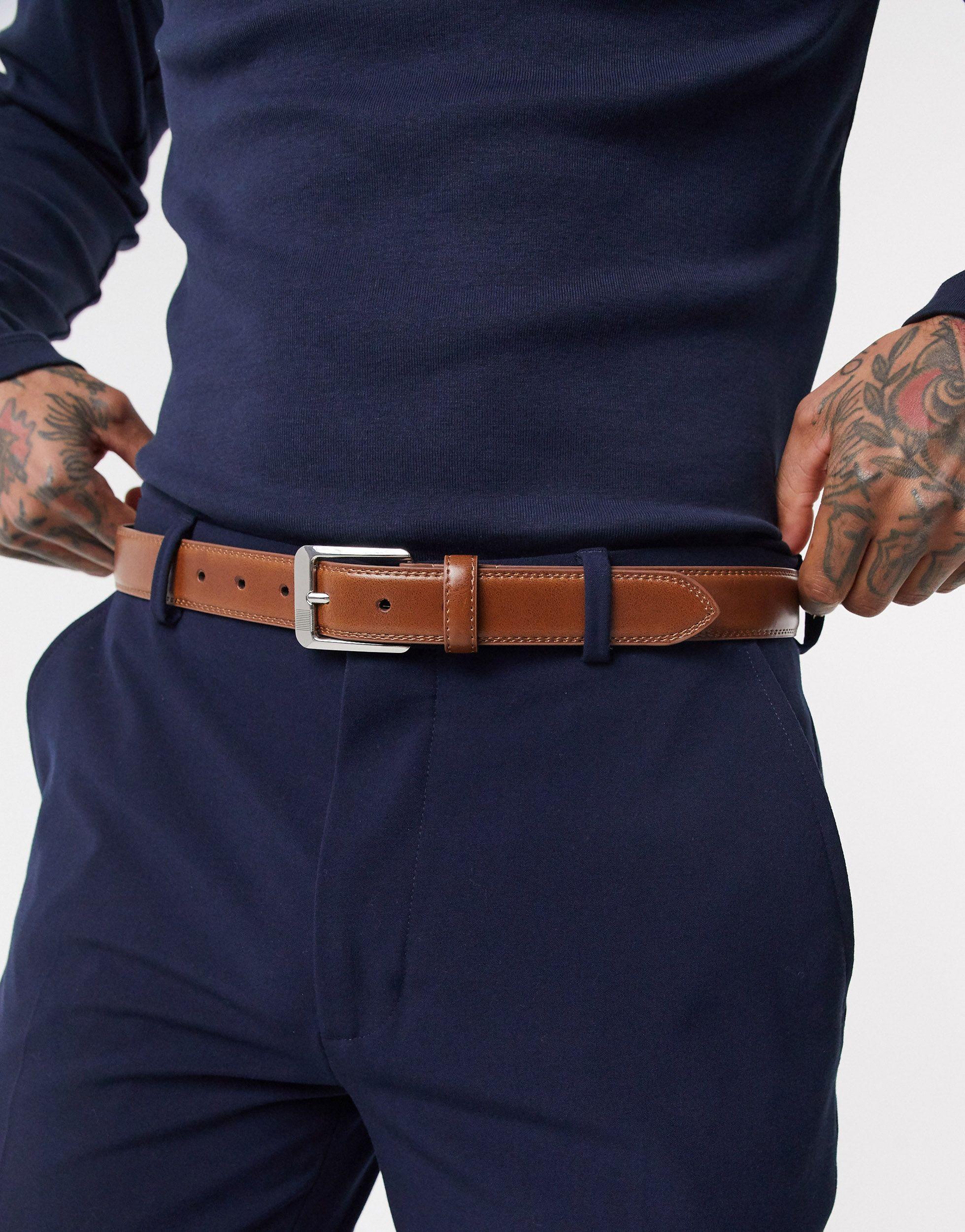 River island brown belt Clearance