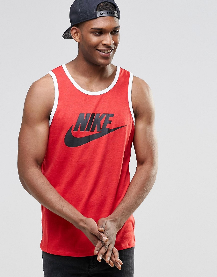 Nike Vest With Large Swoosh Logo In Red 779234-657 for Men | Lyst UK