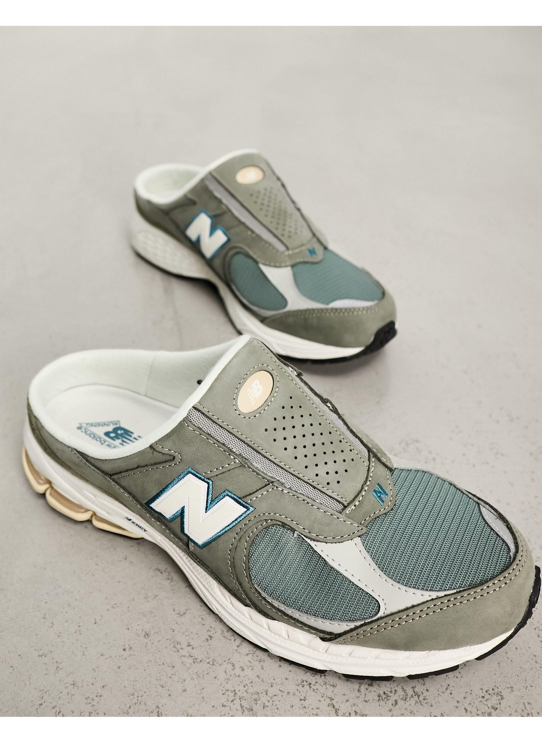 New Balance 2002 Sneaker Mules in Gray for Men | Lyst