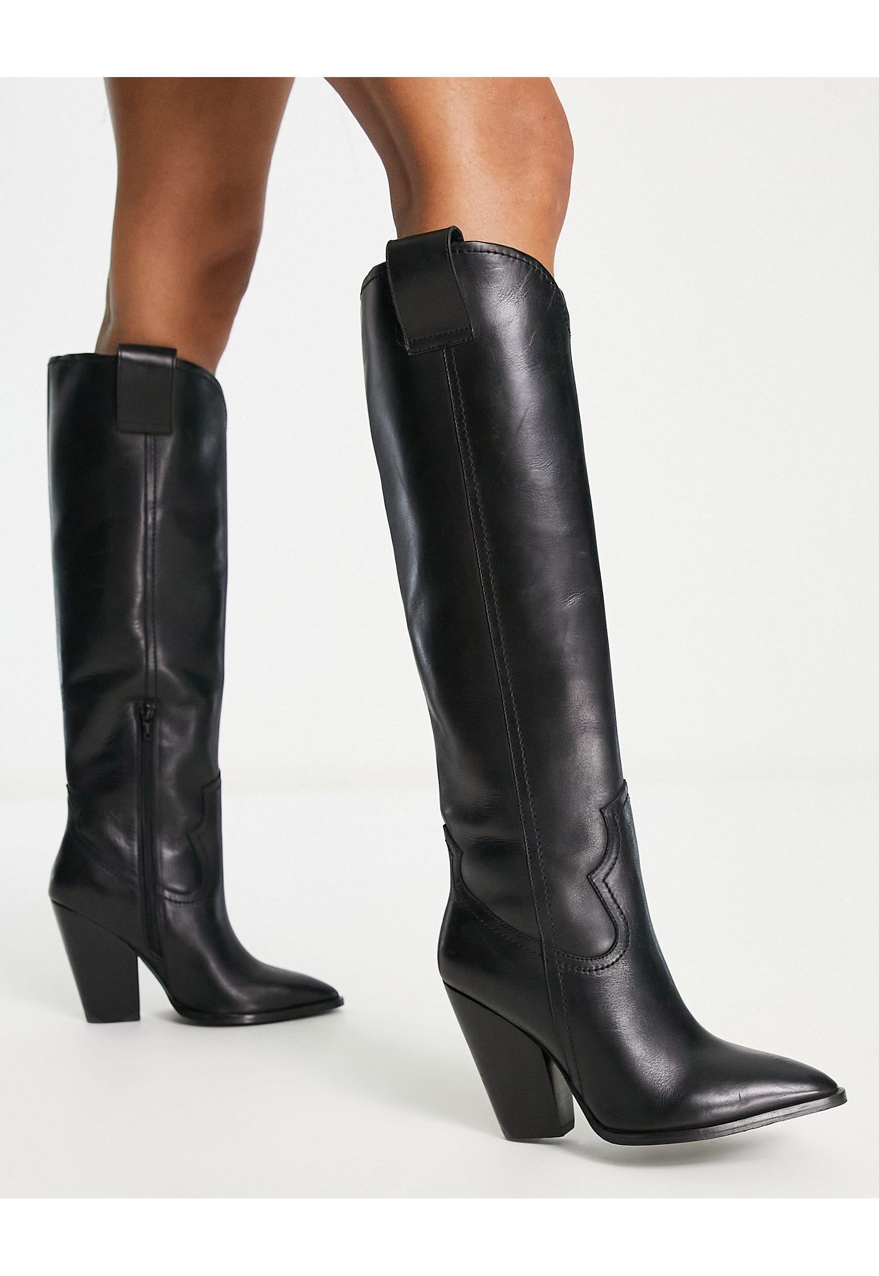 asos leather boot