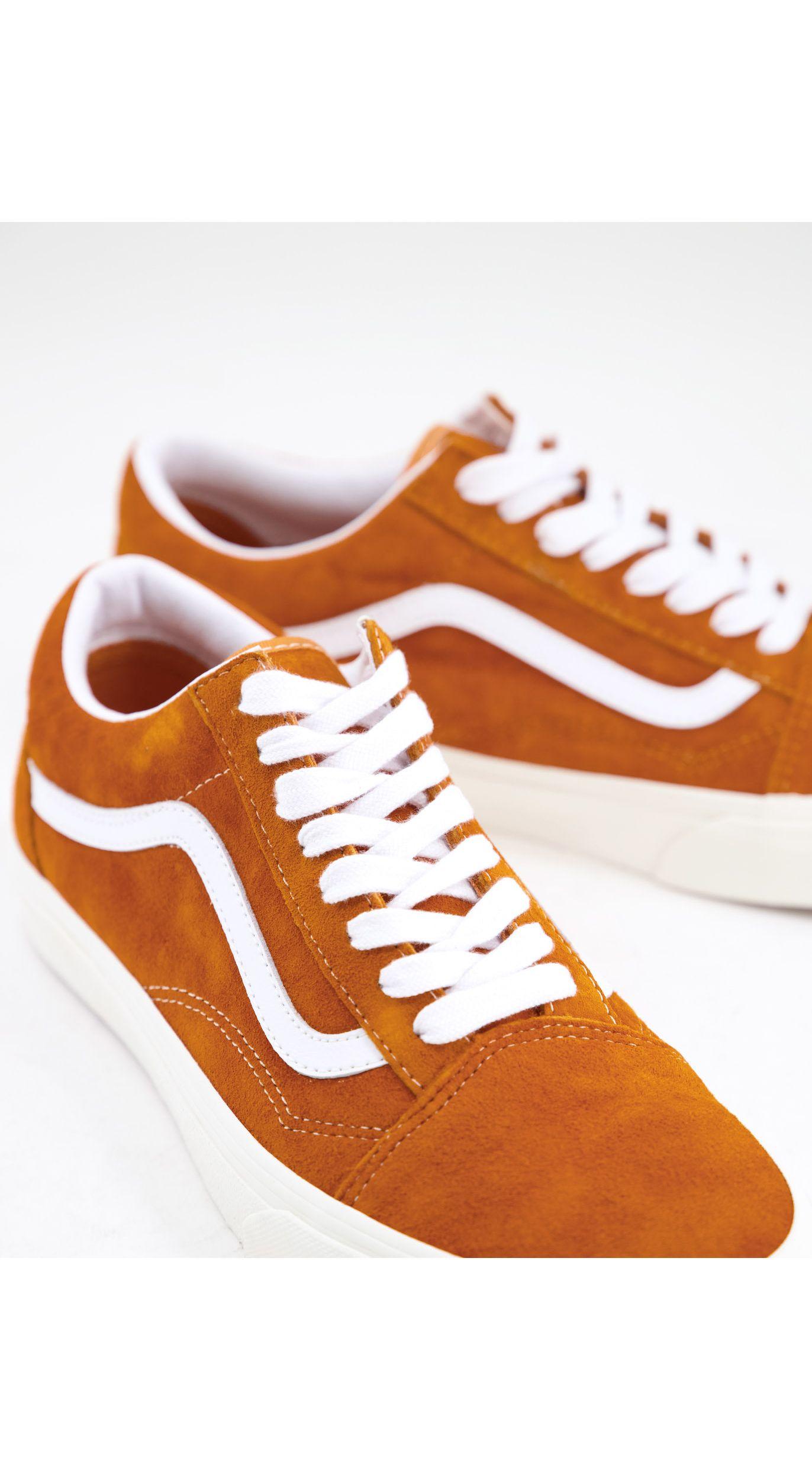 vans old skool suede orange