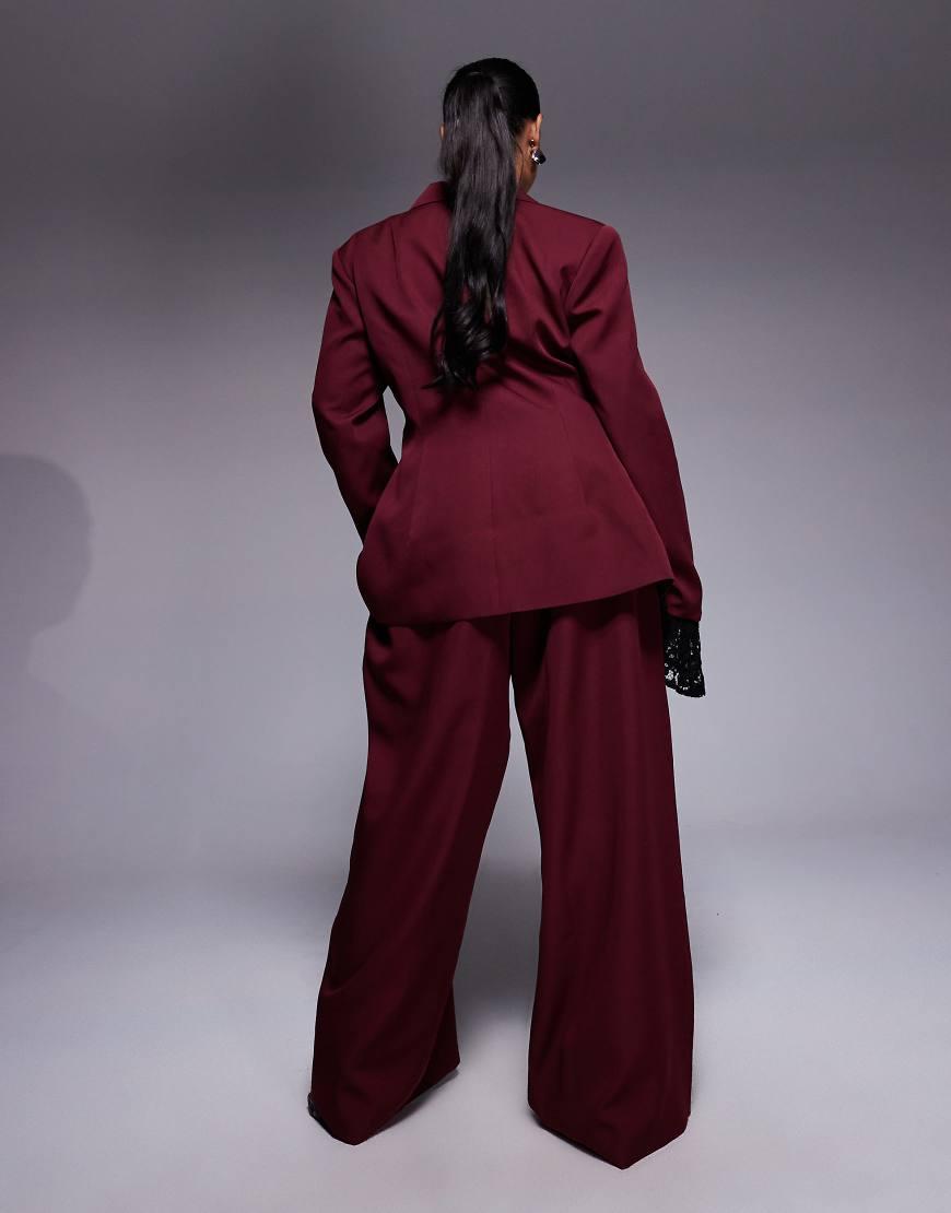 Flared Trousers Asos Red Trouser Suit Women's ASOS Wide-leg And