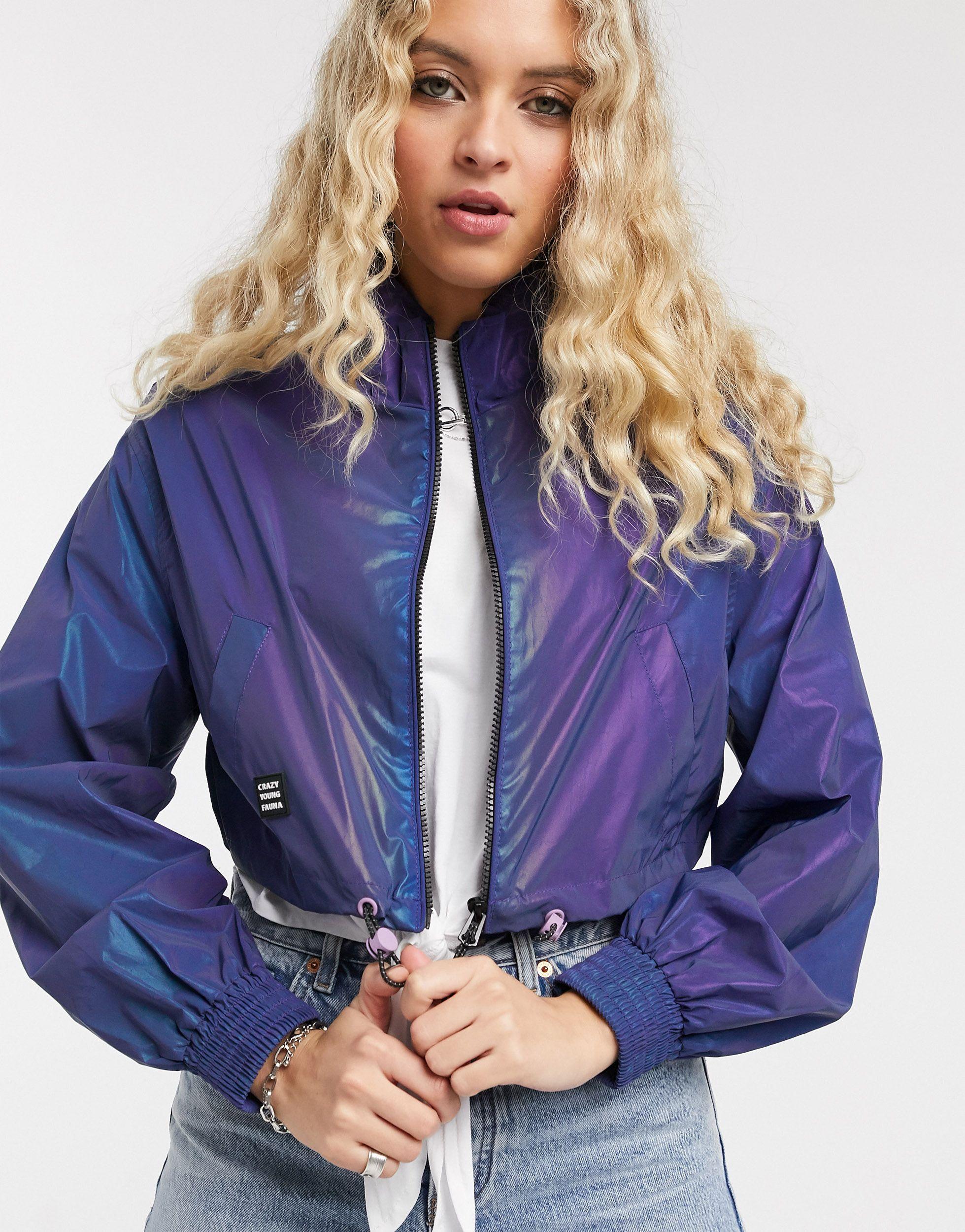 reflective jacket bershka