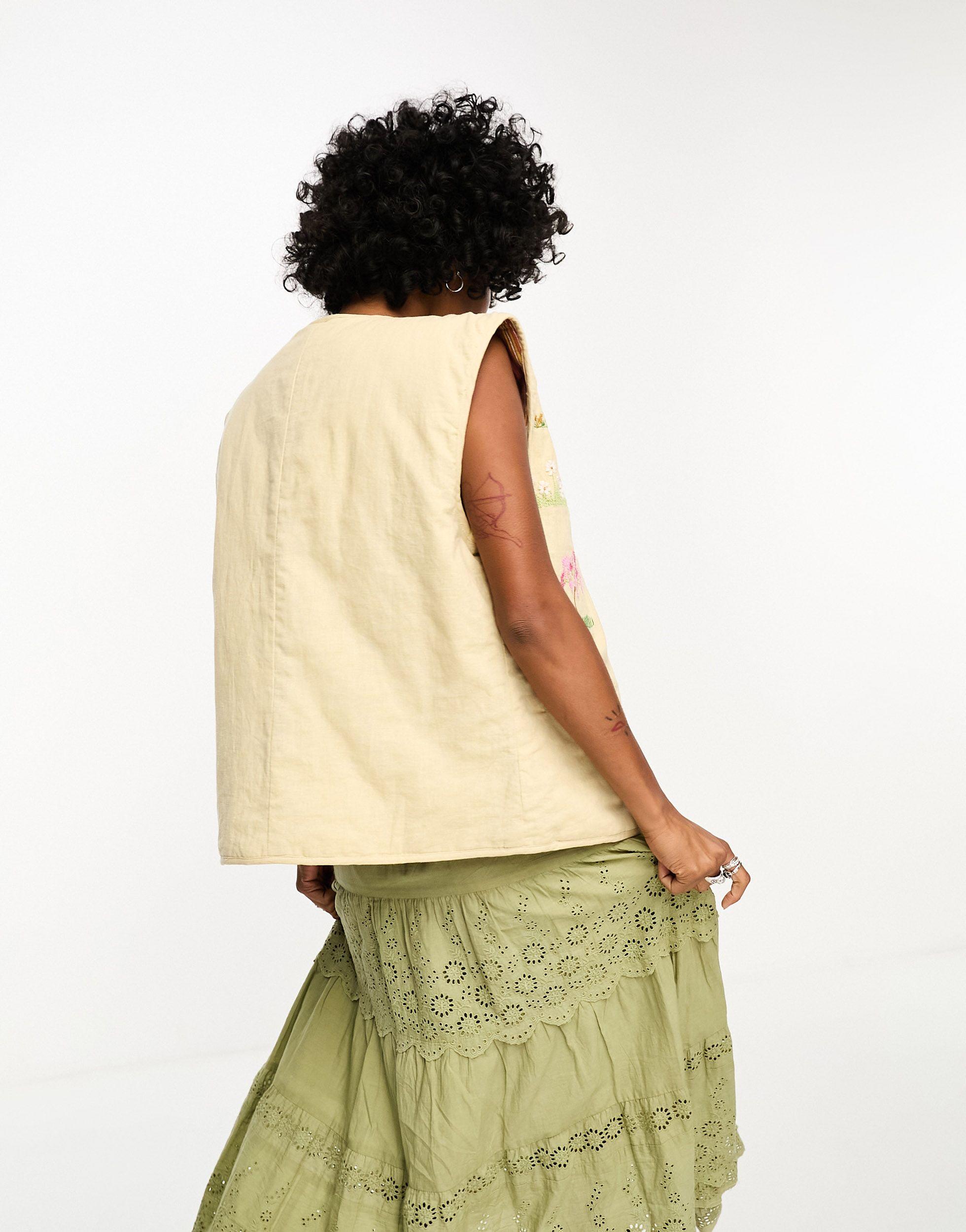 UNISEX S/M RH vintage☆Embroidery Quilted Jacket - 通販 - covipro