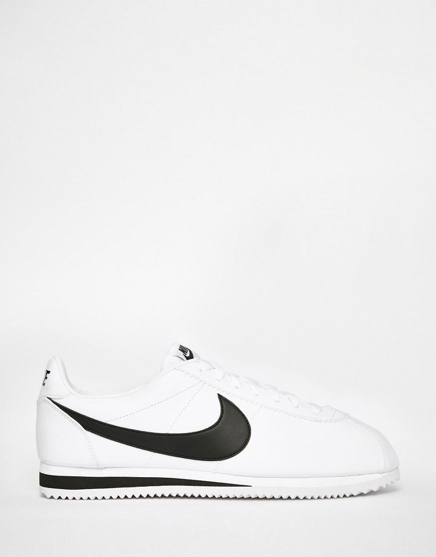 mens white nike cortez trainers