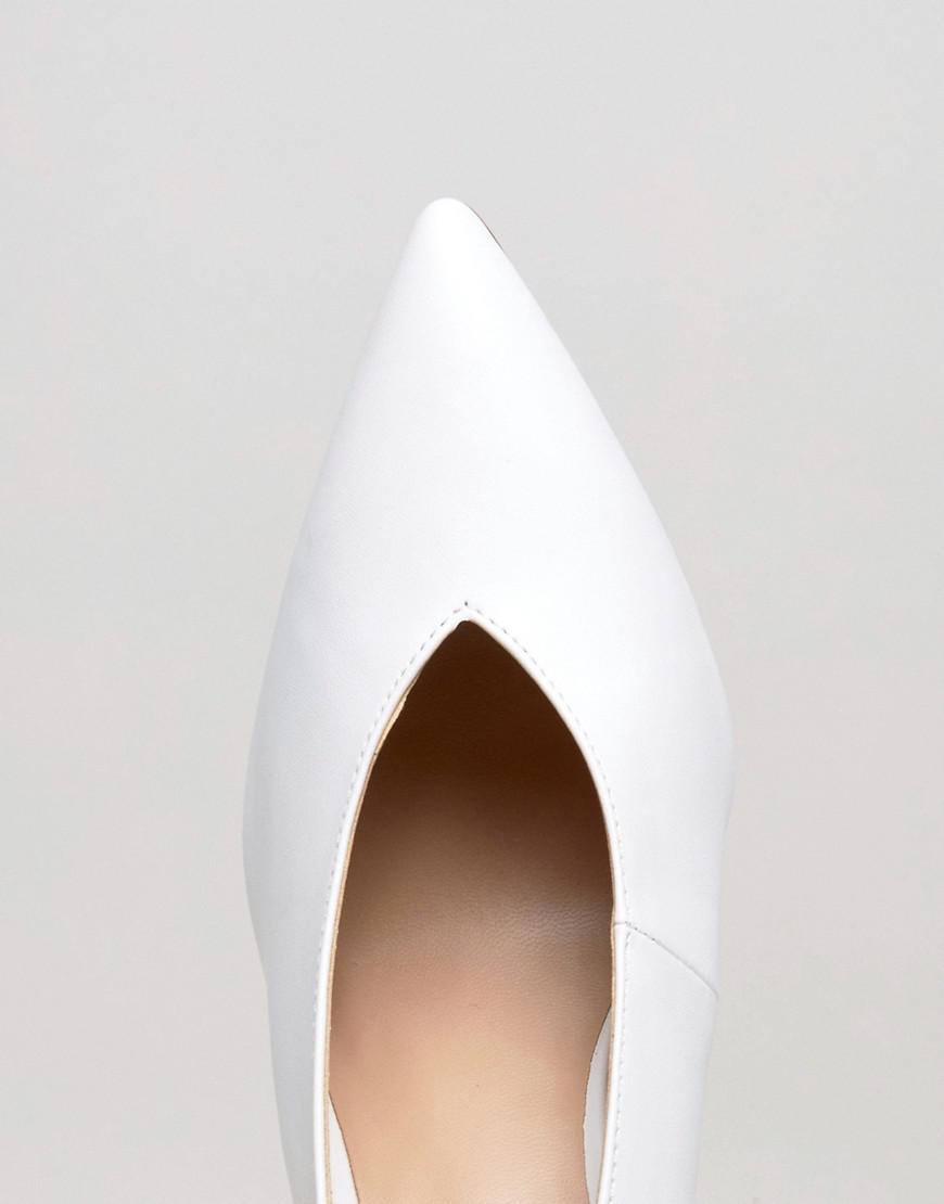 New Look Slingback Block Heel in White | Lyst