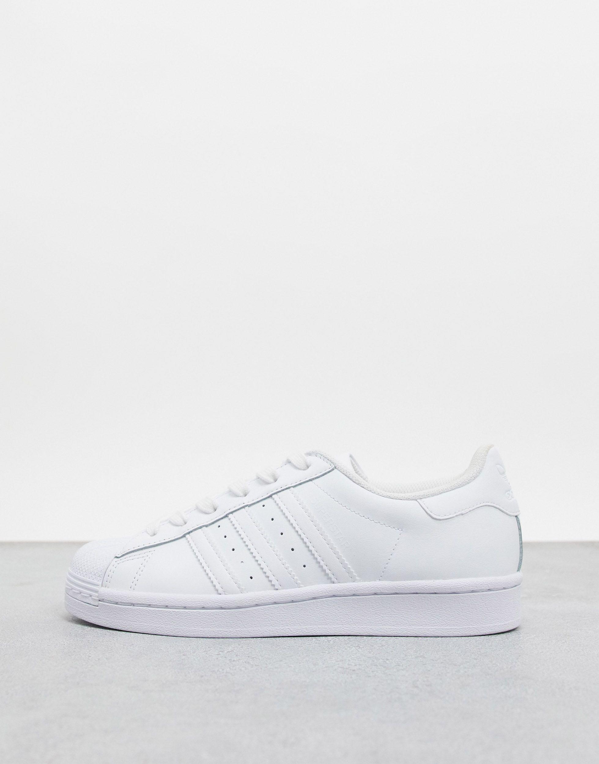 white superstar trainers