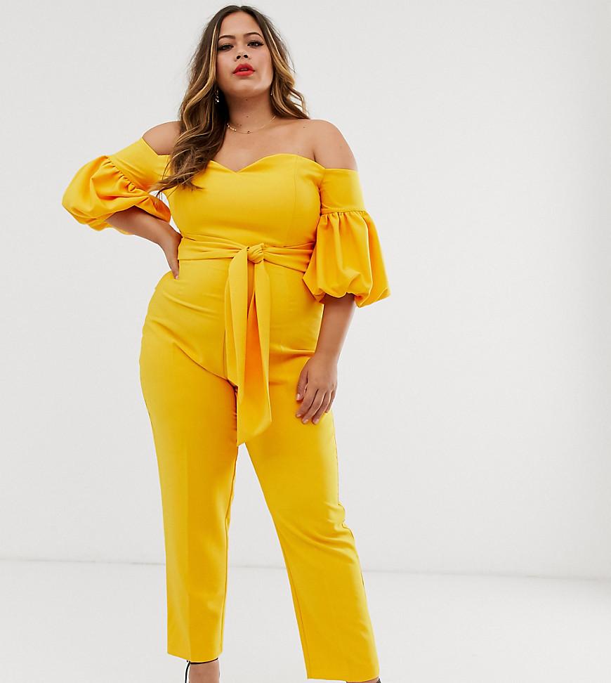 puff sleeve jumpsuit