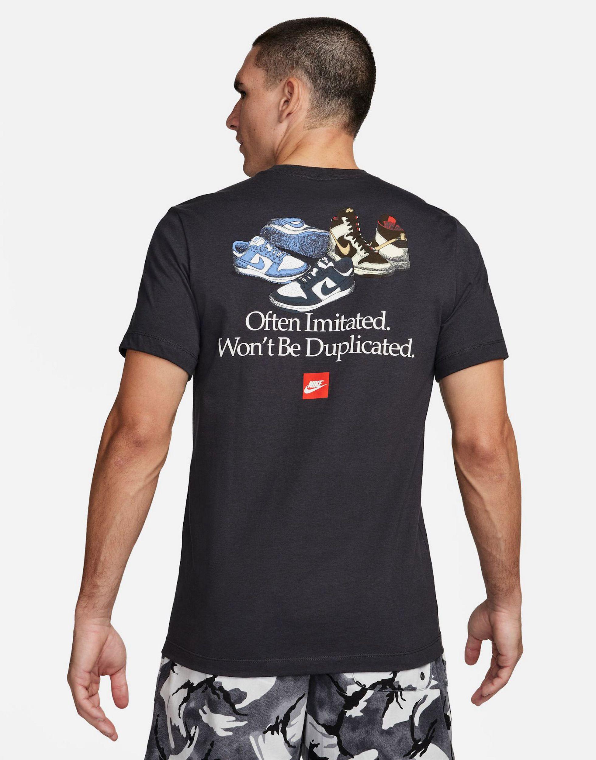 Nike t shirt deals with back print