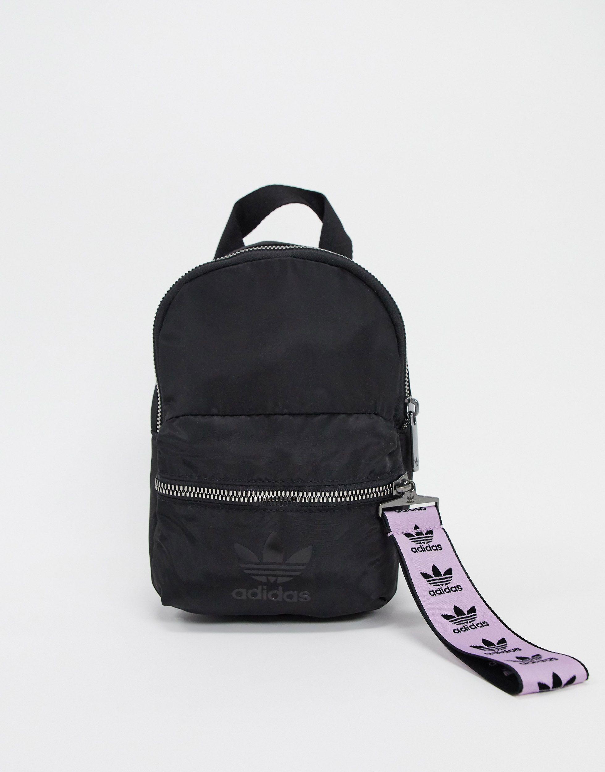 adidas backpack velvet Originals Trefoil 2.0 Mini Small Travel Bag, Black/White, One Size : Buy Online at Best Price in KSA Velvet Adidas Originals School Bags