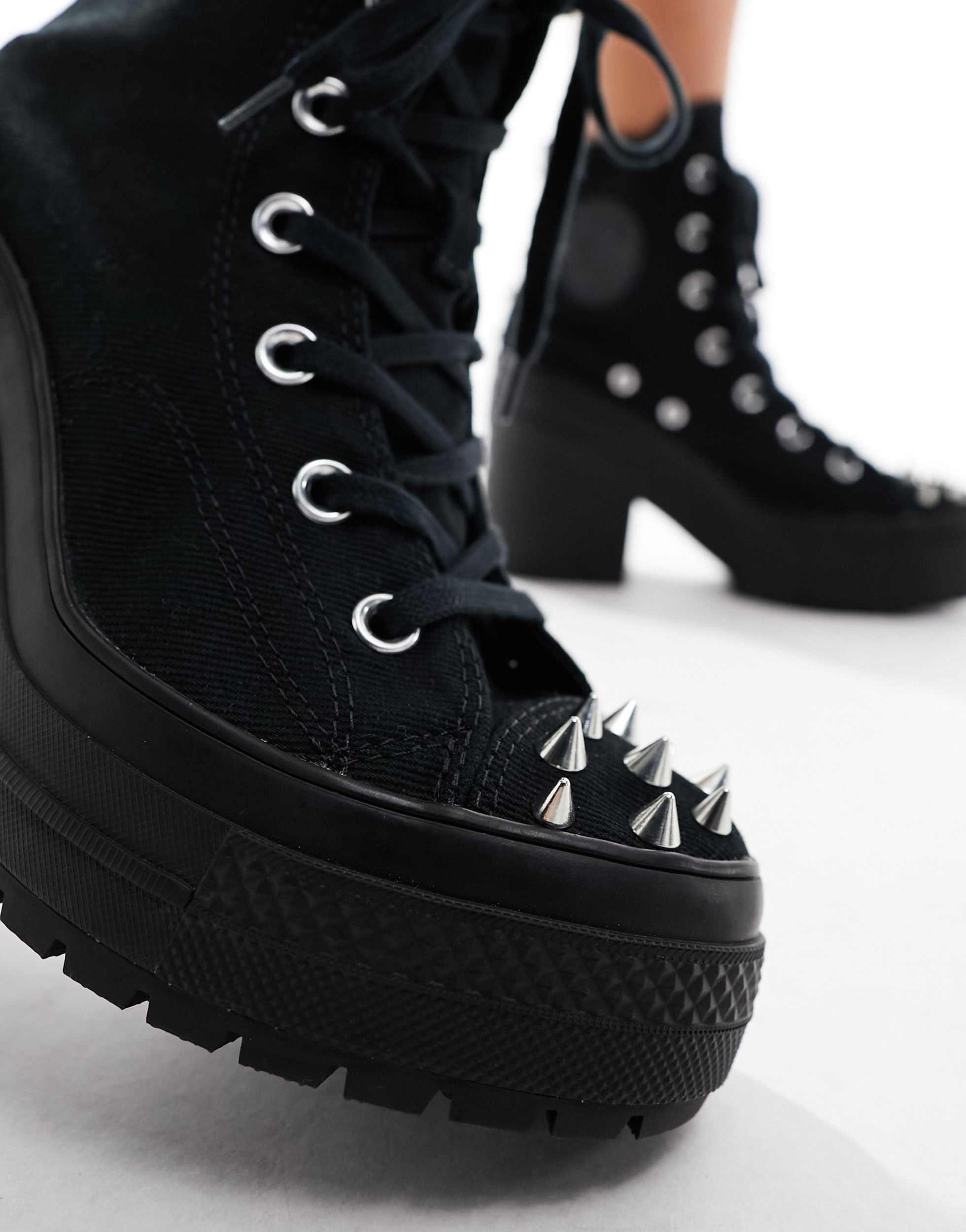 Converse Chuck 70 De Luxe Heel Platform Studded Sneakers in