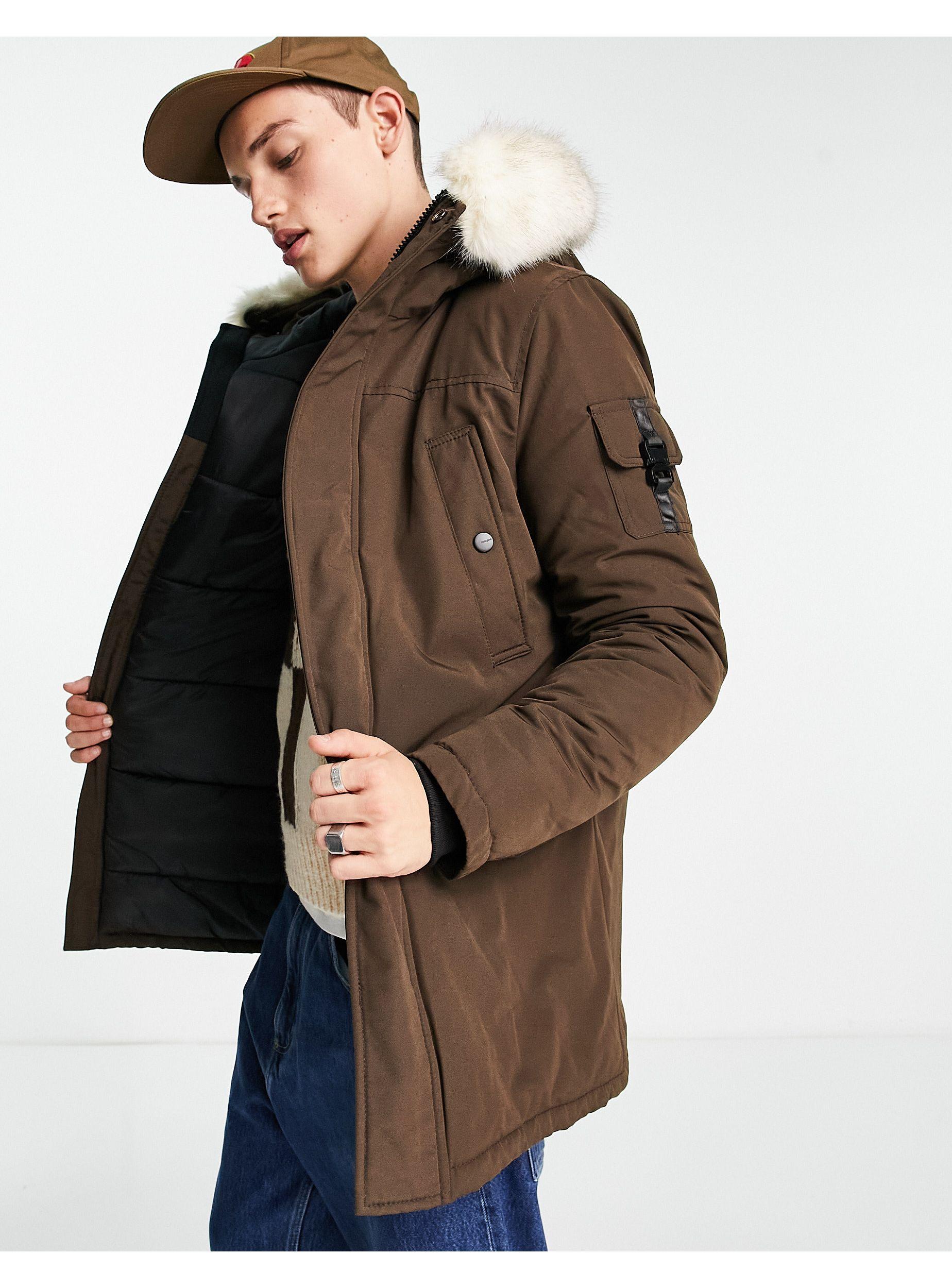 Sixth June Parka Jacket in Brown for Men | Lyst