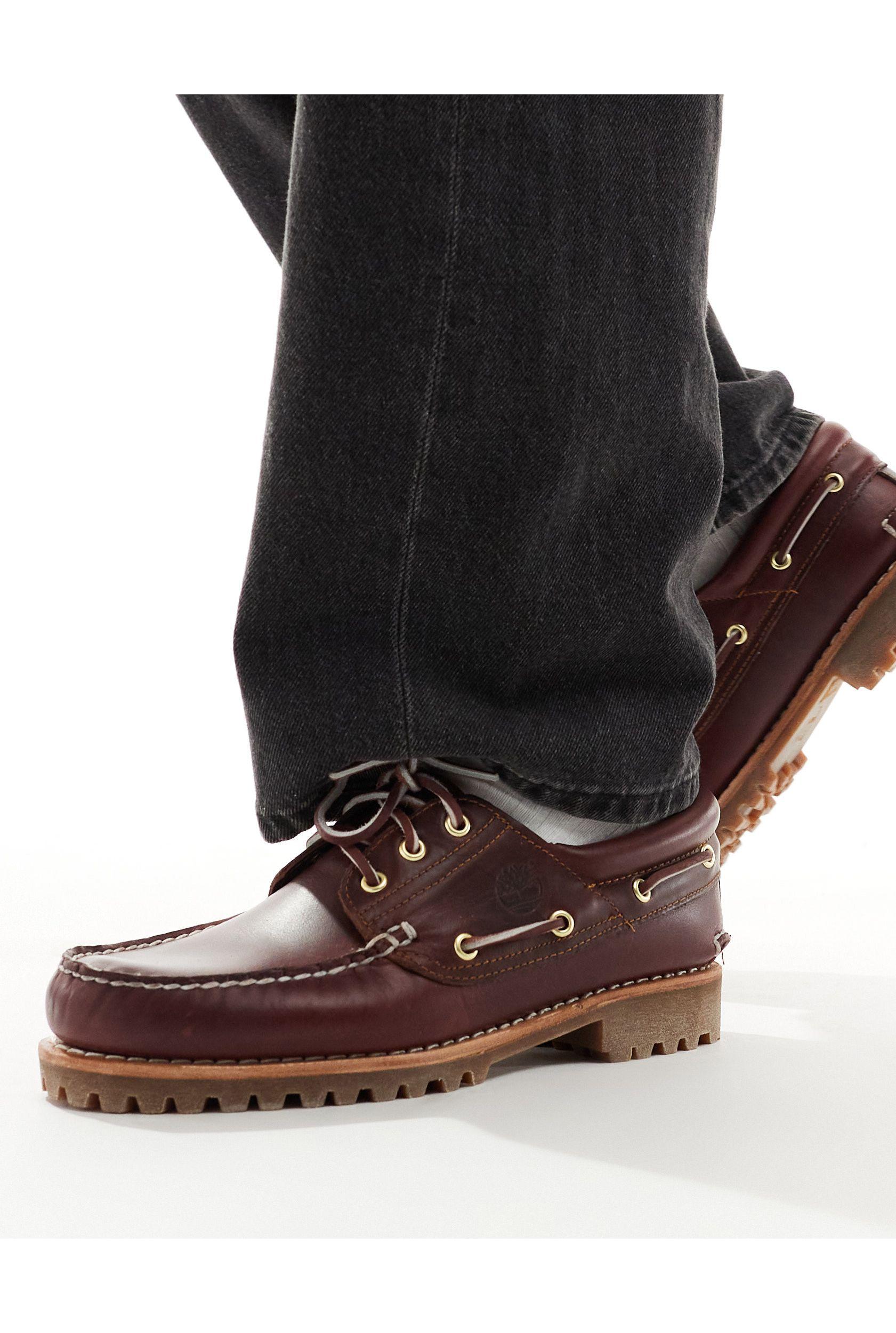 Timberland Authentics 3 Eye Classic Boat Shoes in White for Men 