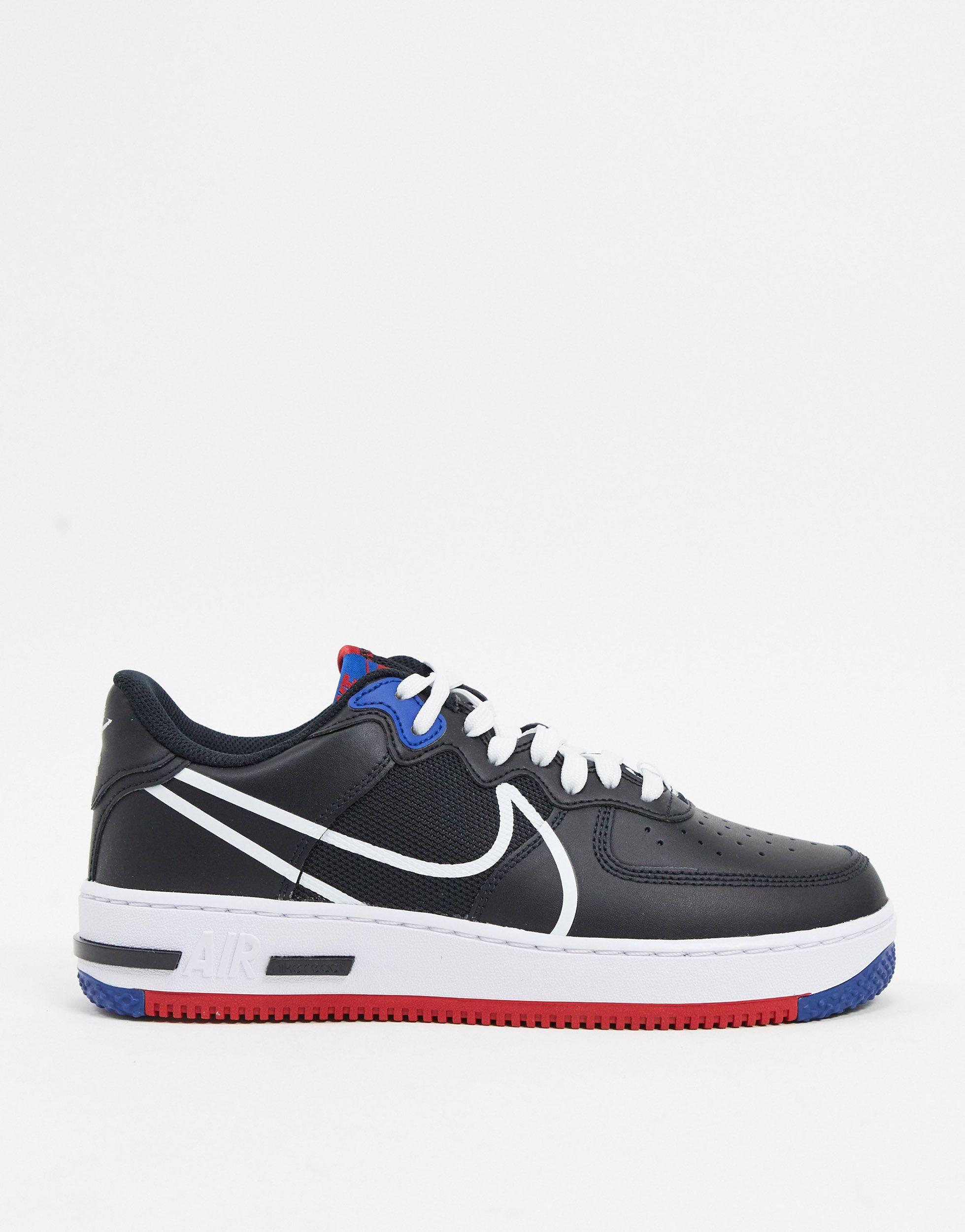 Air Force 1 React Homme Nike pour homme en coloris Noir - Lyst Air Force 1 React Homme Nike pour homme en coloris Noir - Lyst