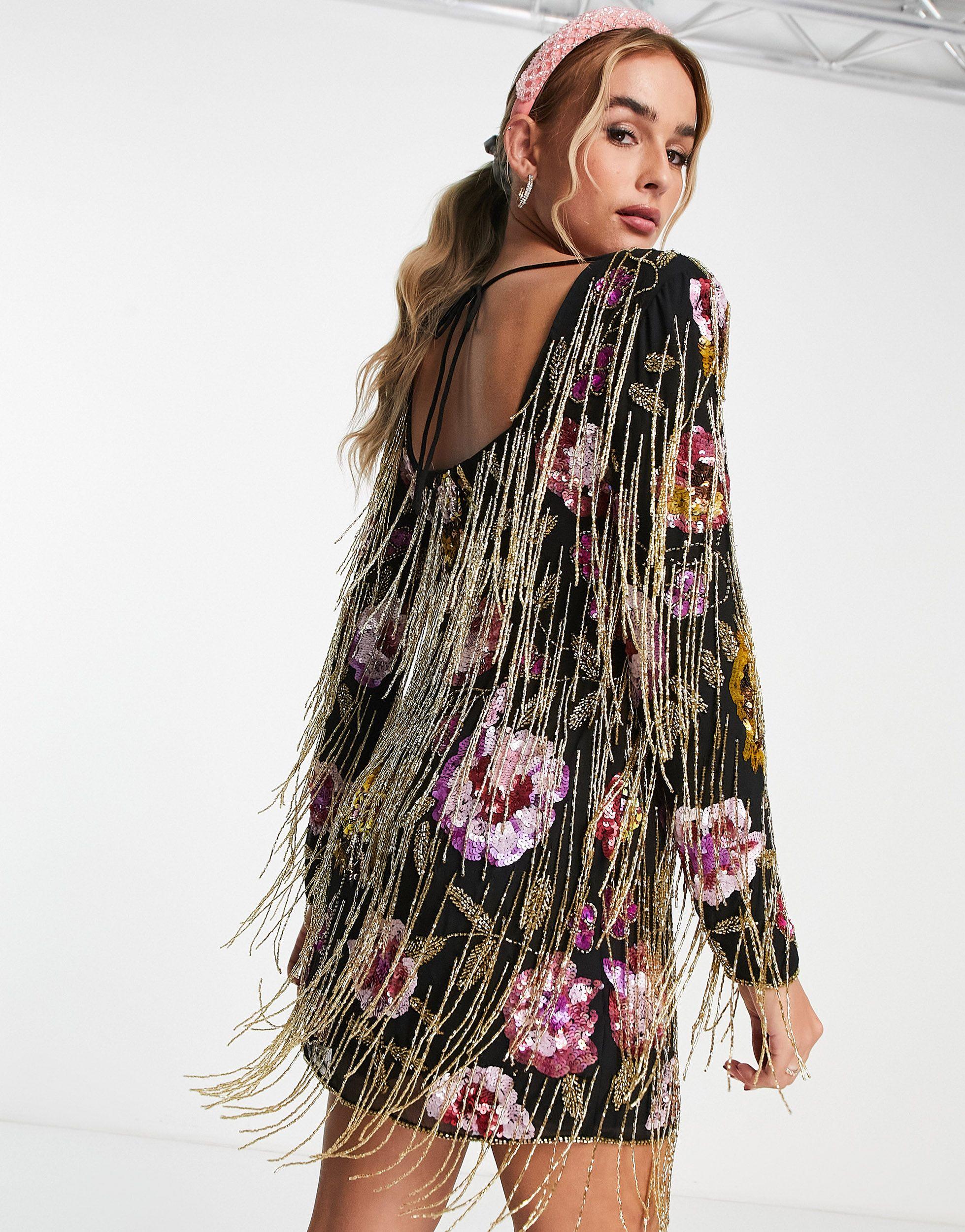 Miss selfridge floral deals dress