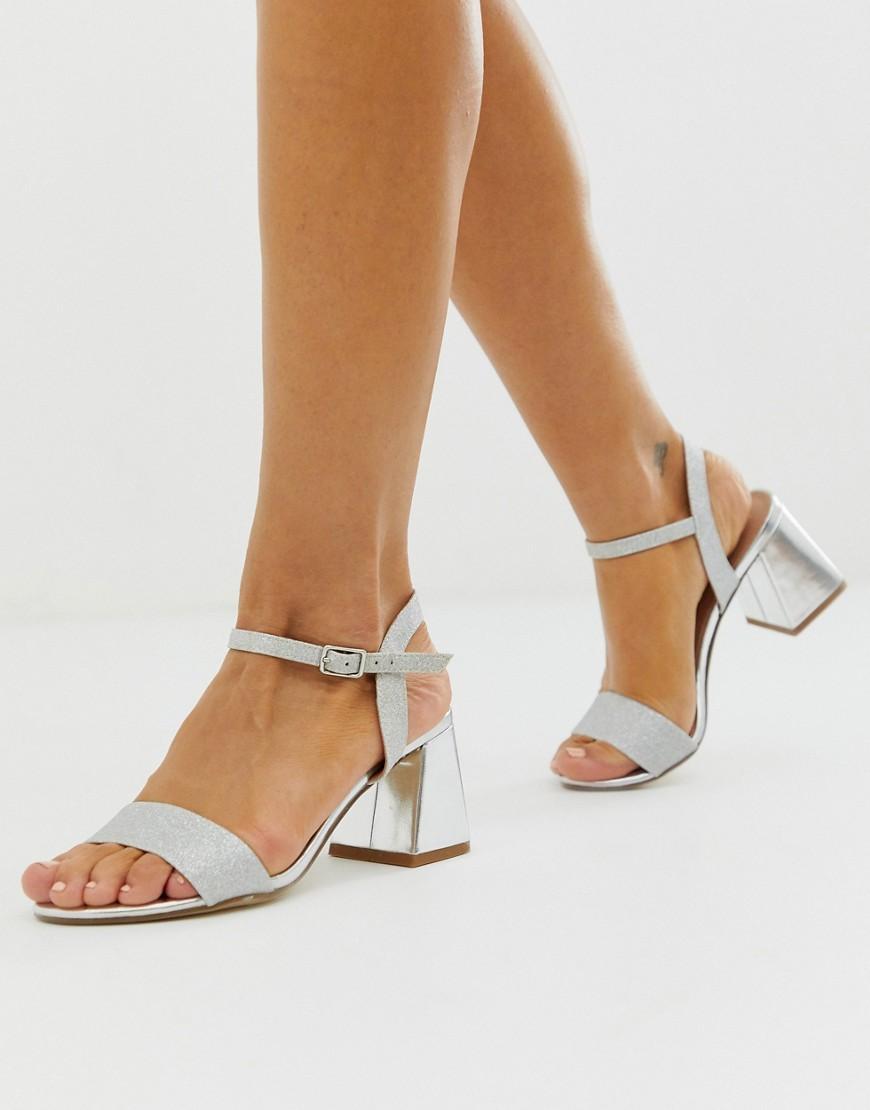 New Look Low Block Heeled Sandal In 