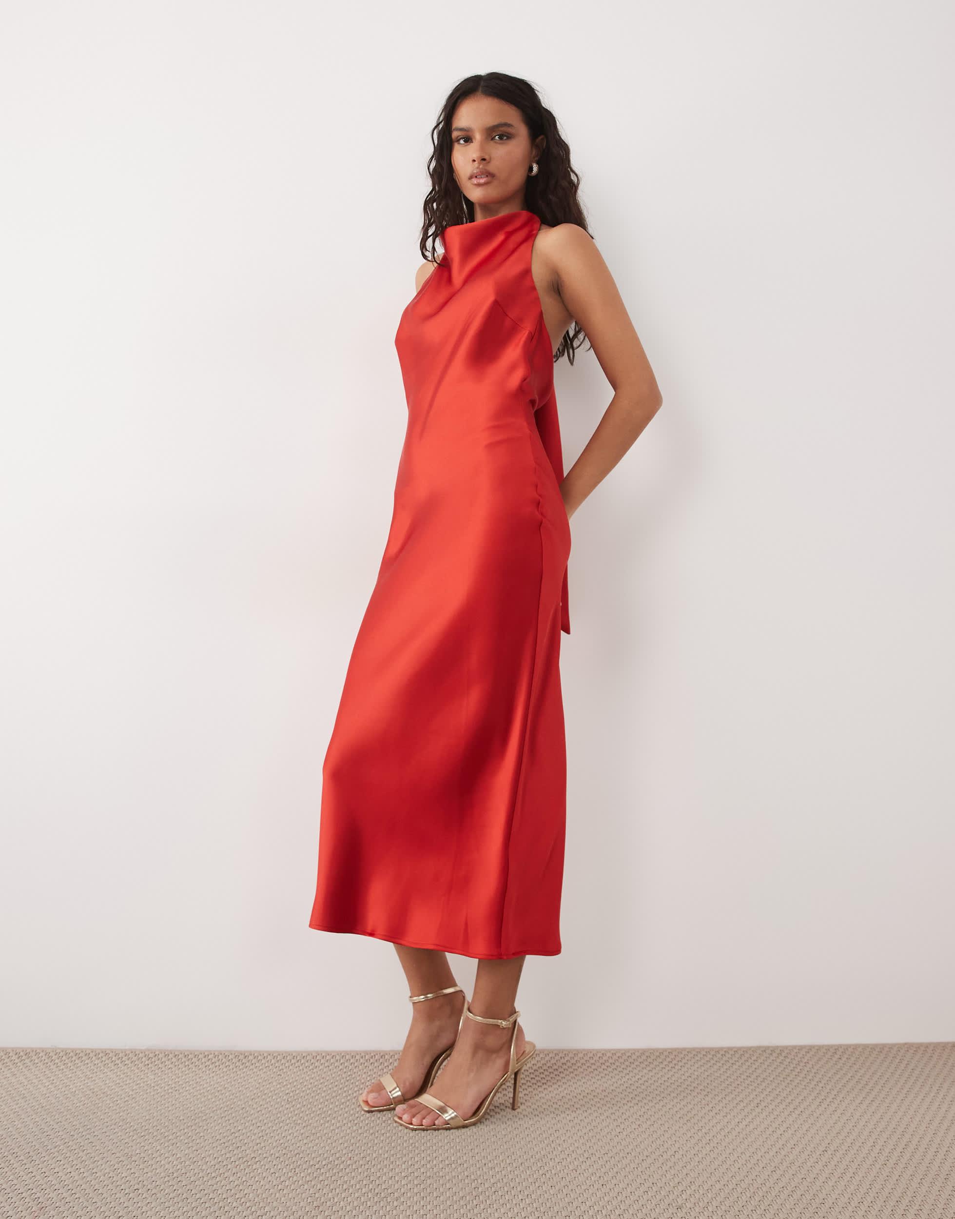 pretty lavish silk dress PRETTY LAVISH Keisha Maxi Bridesmaid Dress