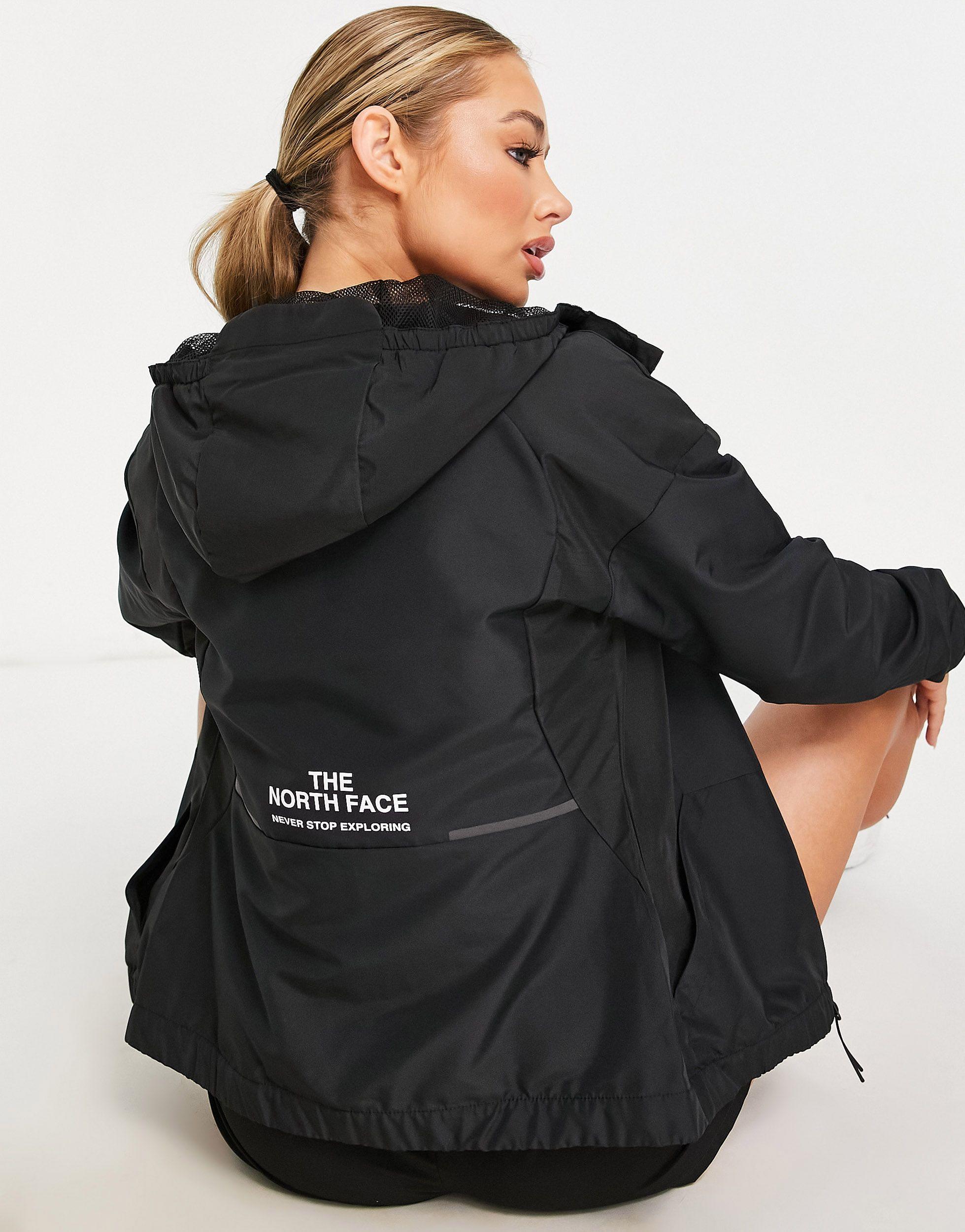 The North Face Training Mountain Athletics Zip Up Wind Jacket in Black |  Lyst