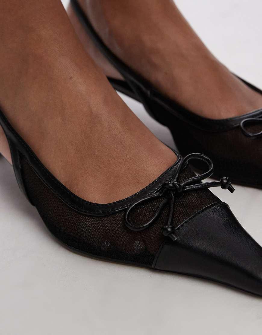 Slingback Topshop Sammy Court Shoes Topshop Graduate Gray