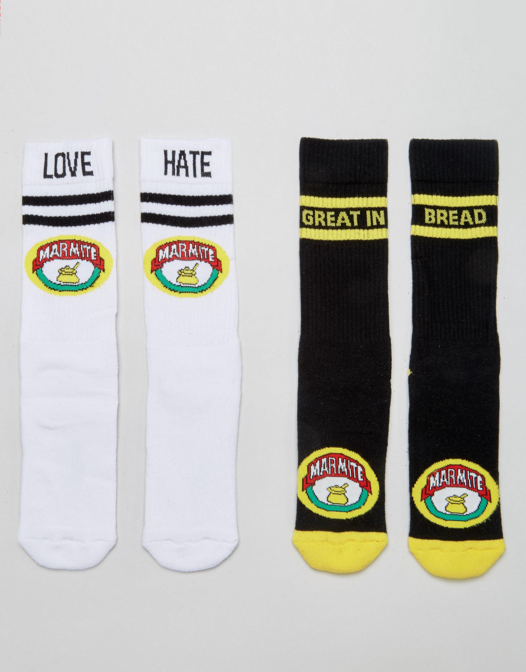 ASOS Cotton Tube Style Socks With Marmite Design 2 Pack For Men Lyst