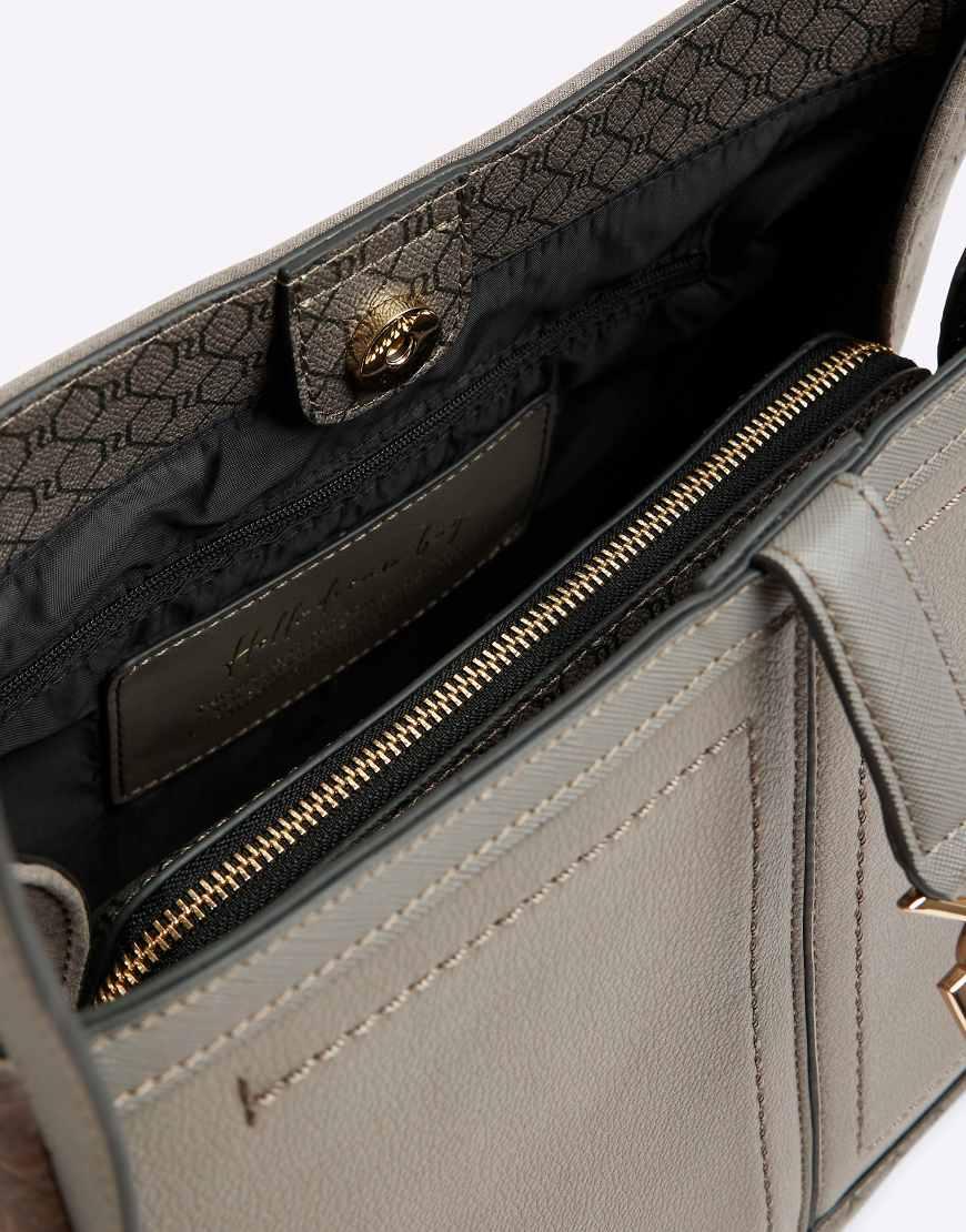 Grey ri monogram tote handbag sale