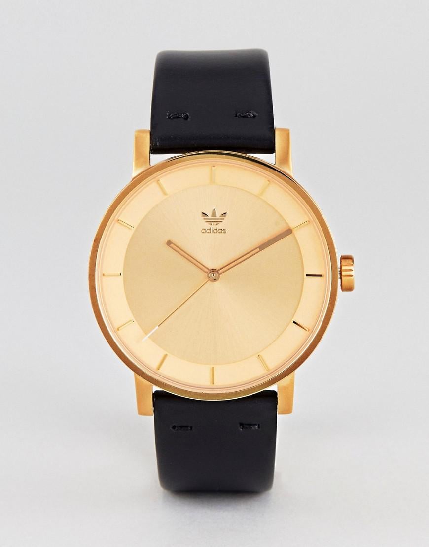 adidas leather watch