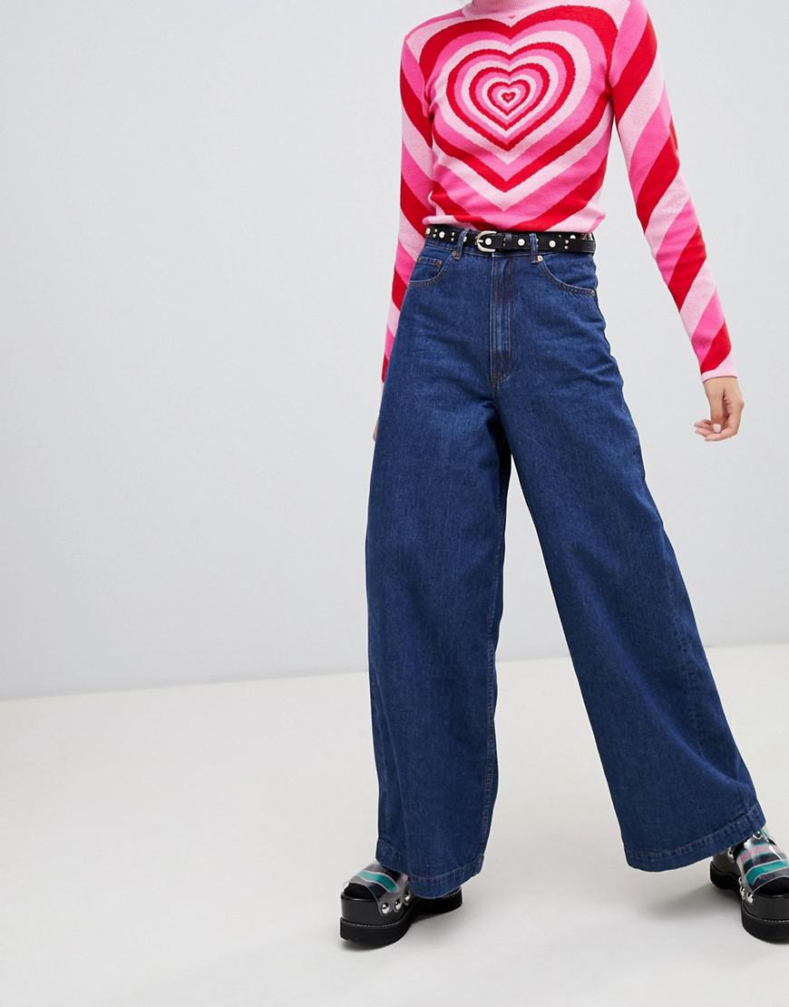 Lazy Oaf Rainbow Bum Jeans in Blue