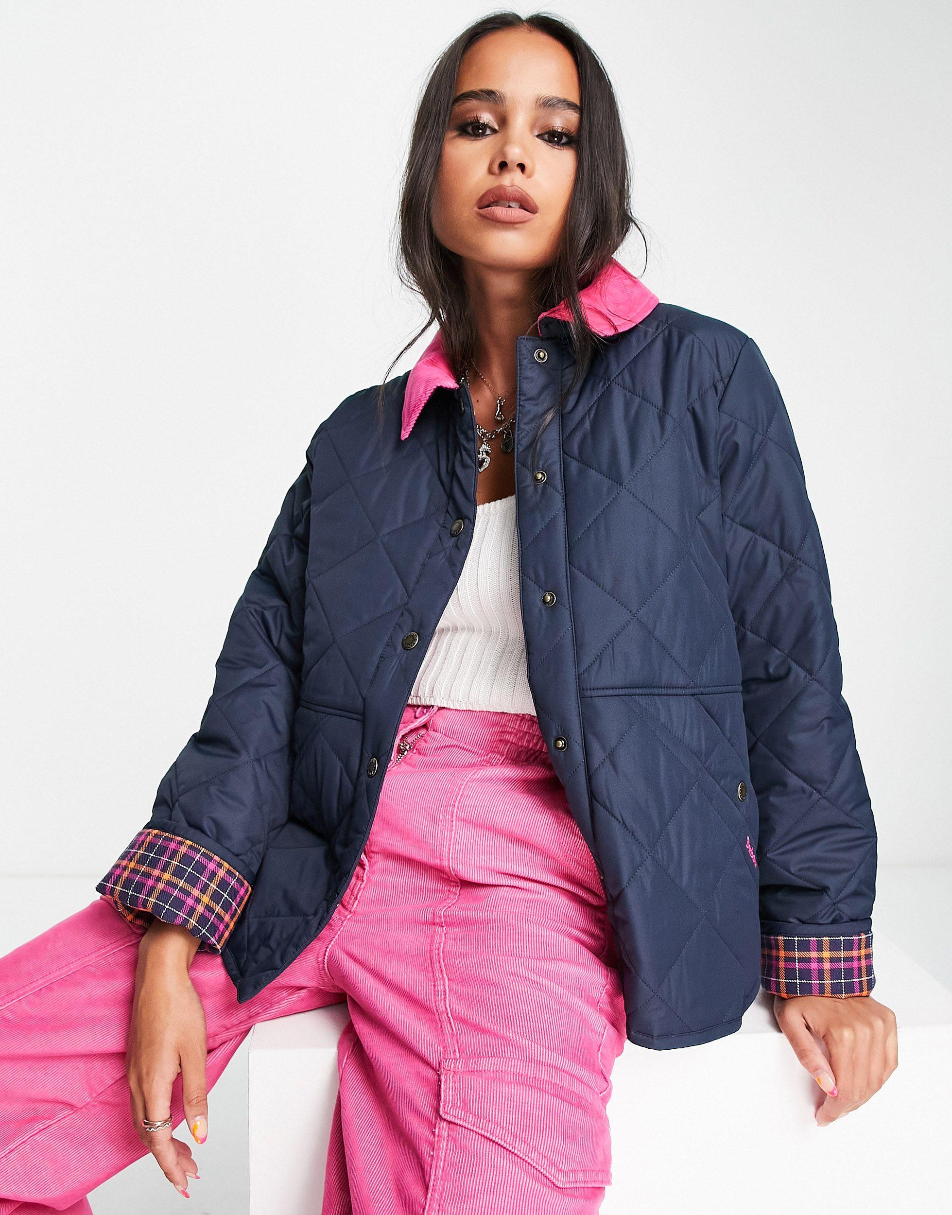 Barbour X Asos Exclusive Brooke Quilted Jacket in Blue | Lyst Barbour X Asos Exclusive Brooke Quilted Jacket in Blue | Lyst