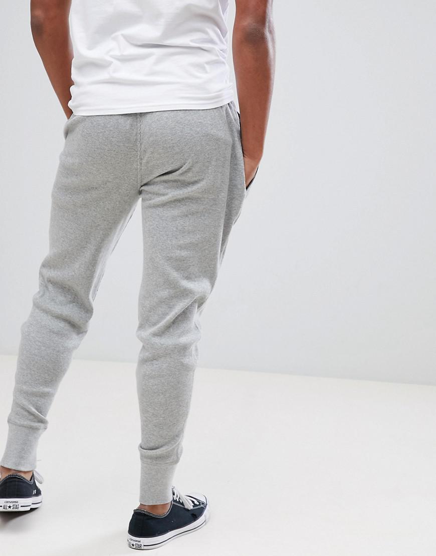 Pantalon de jogging slim effet gaufr resserr aux chevilles avec logo joueur  Polo Ralph Lauren pour homme en coloris Gris - Lyst