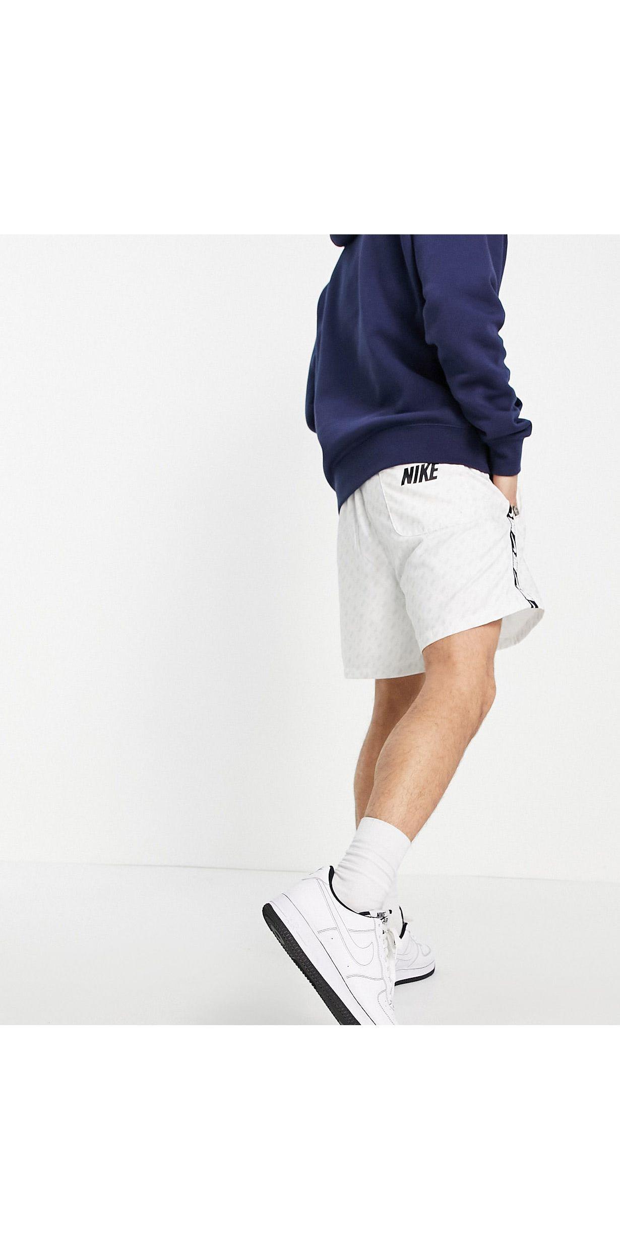 Nike Repeat Pack All-over Logo Print Woven Taping Shorts in White for Men |  Lyst Australia