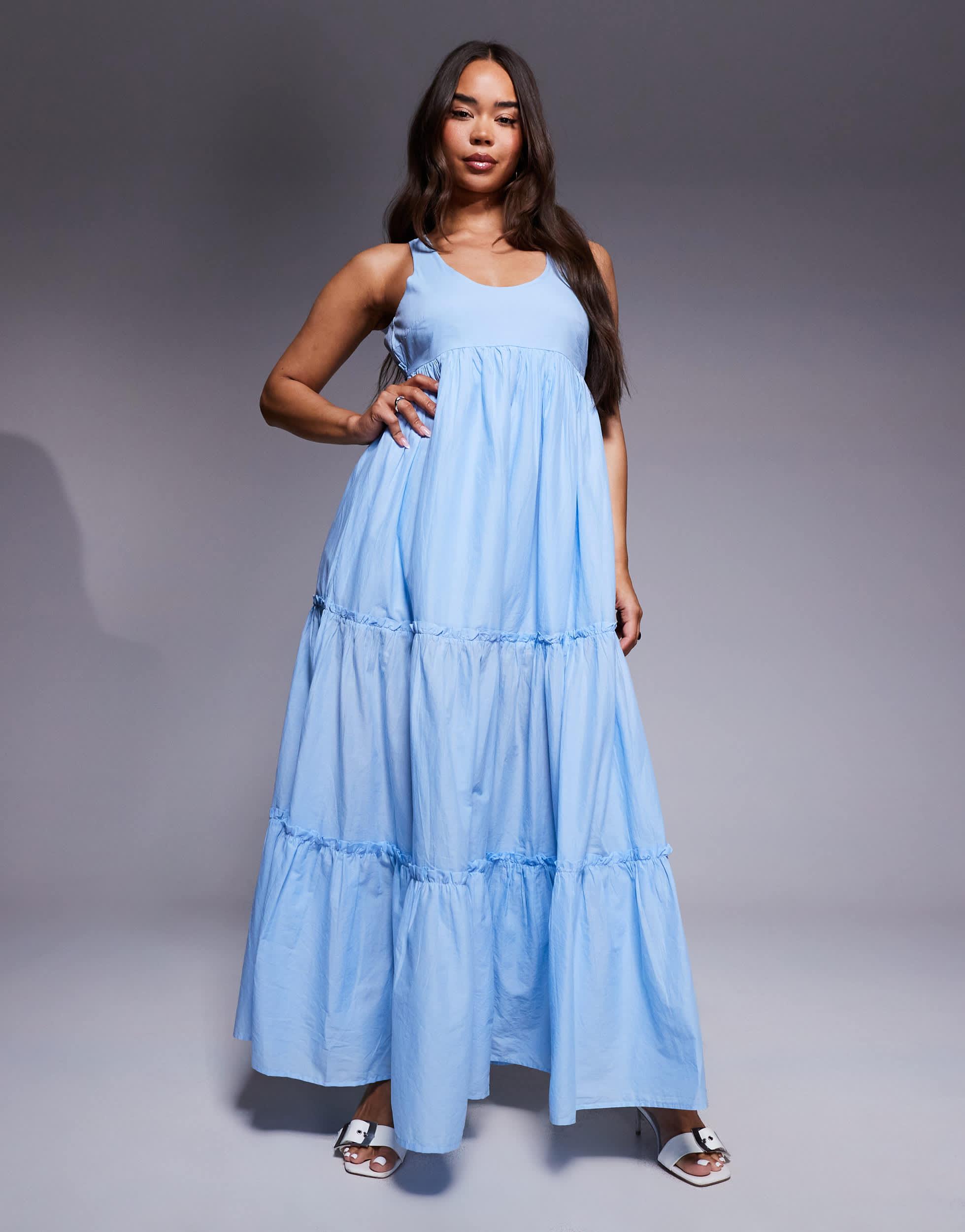 chinese dress ladies Island Life Midi Dress - Blue Multi