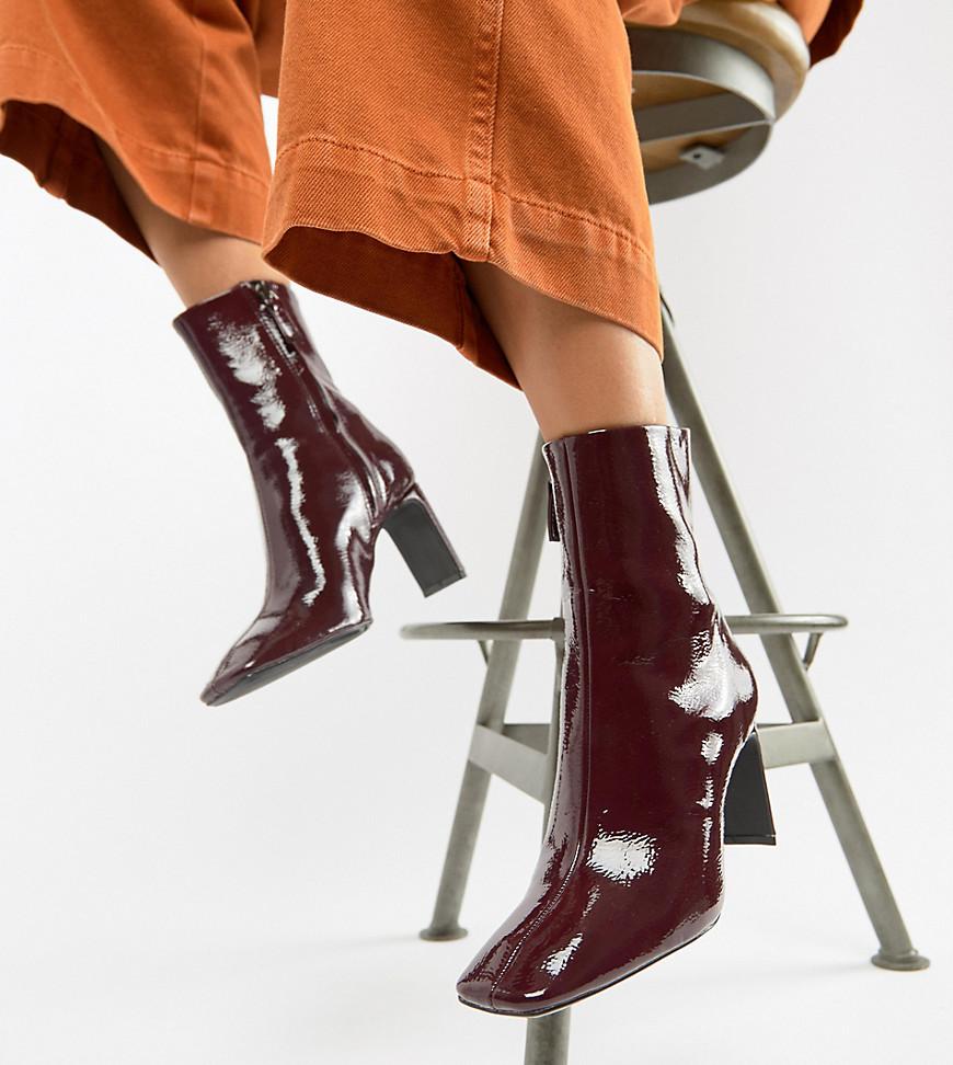 bottines vernies bershka