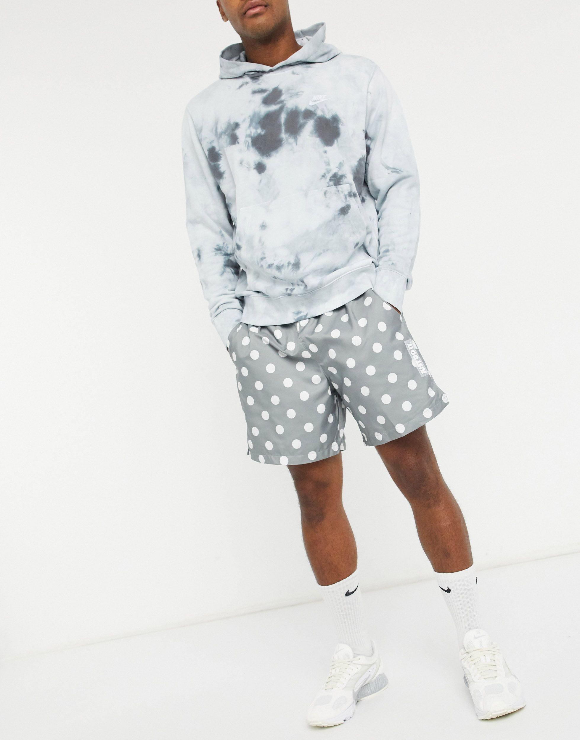 Nike Just Do It Polka-dot Print Shorts in Grey (Gray) for Men | Lyst