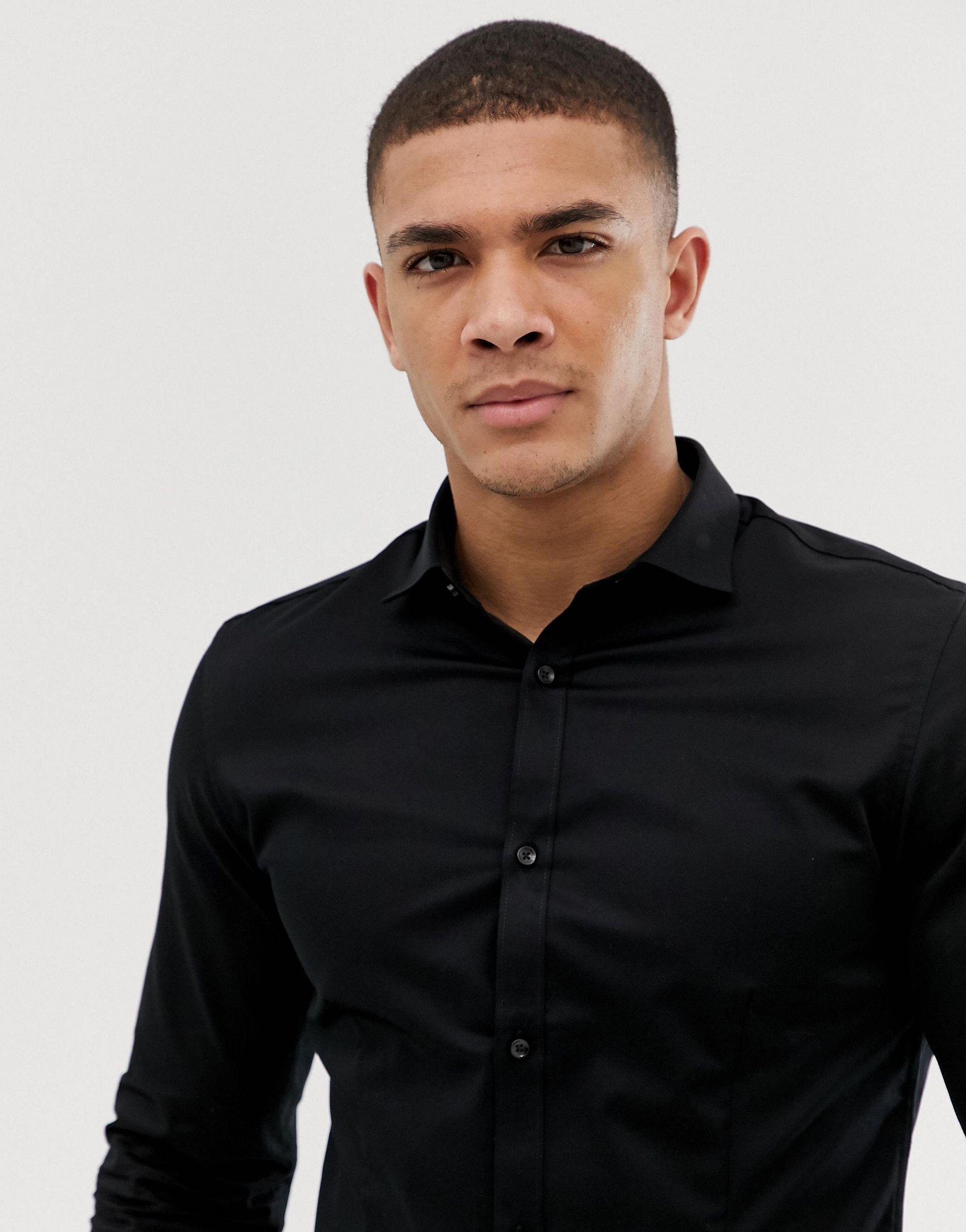 Jack and jones premium black shirt Clearance