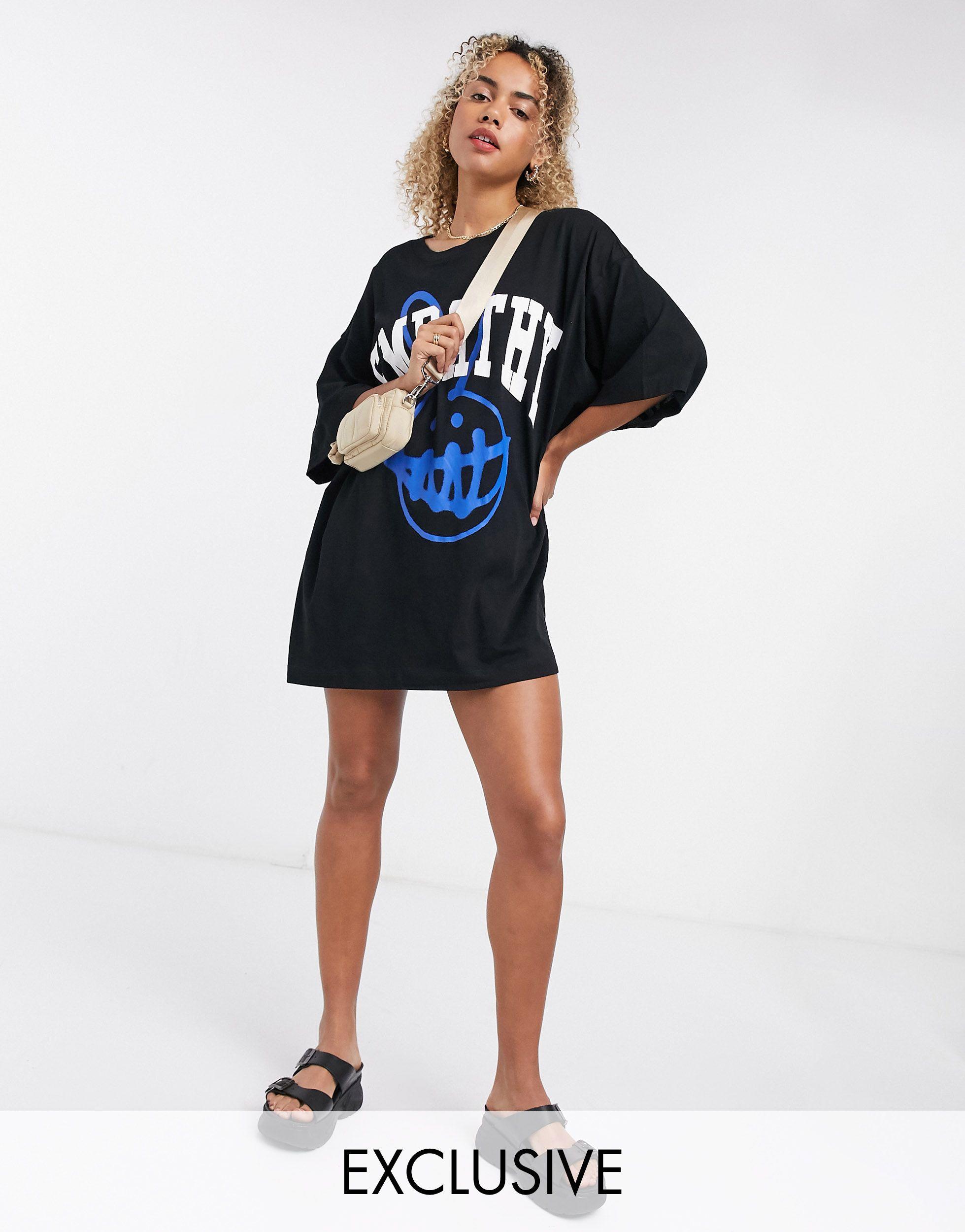 weekday huge t shirt dress