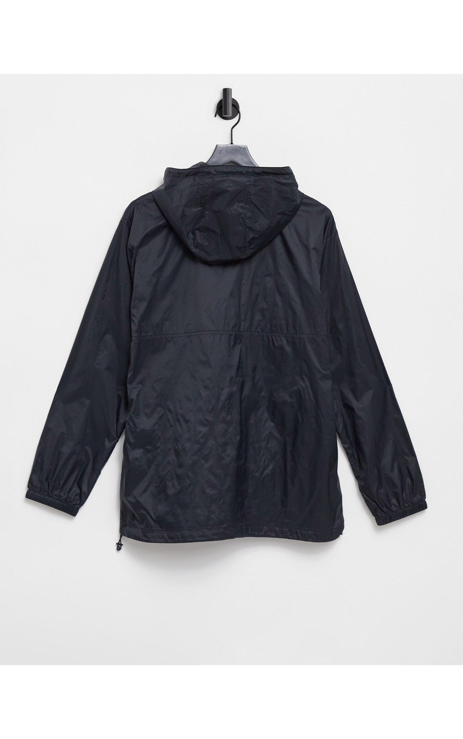 hooded windbreaker jacket