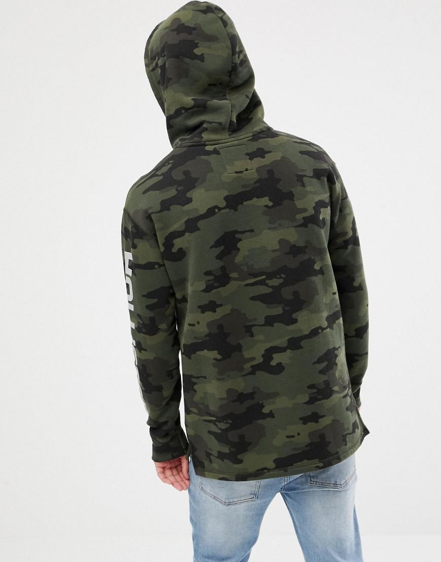 camo hollister hoodie
