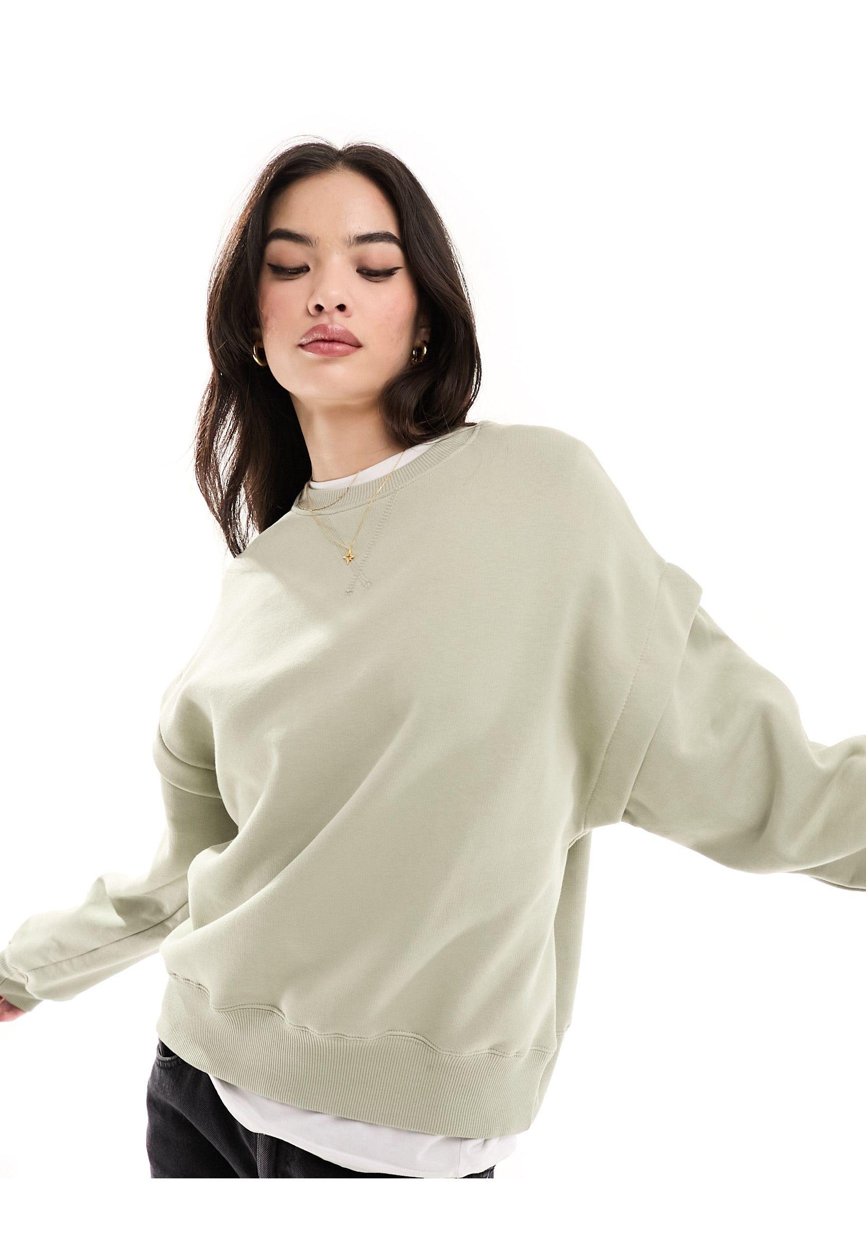 Felpa shop verde bershka