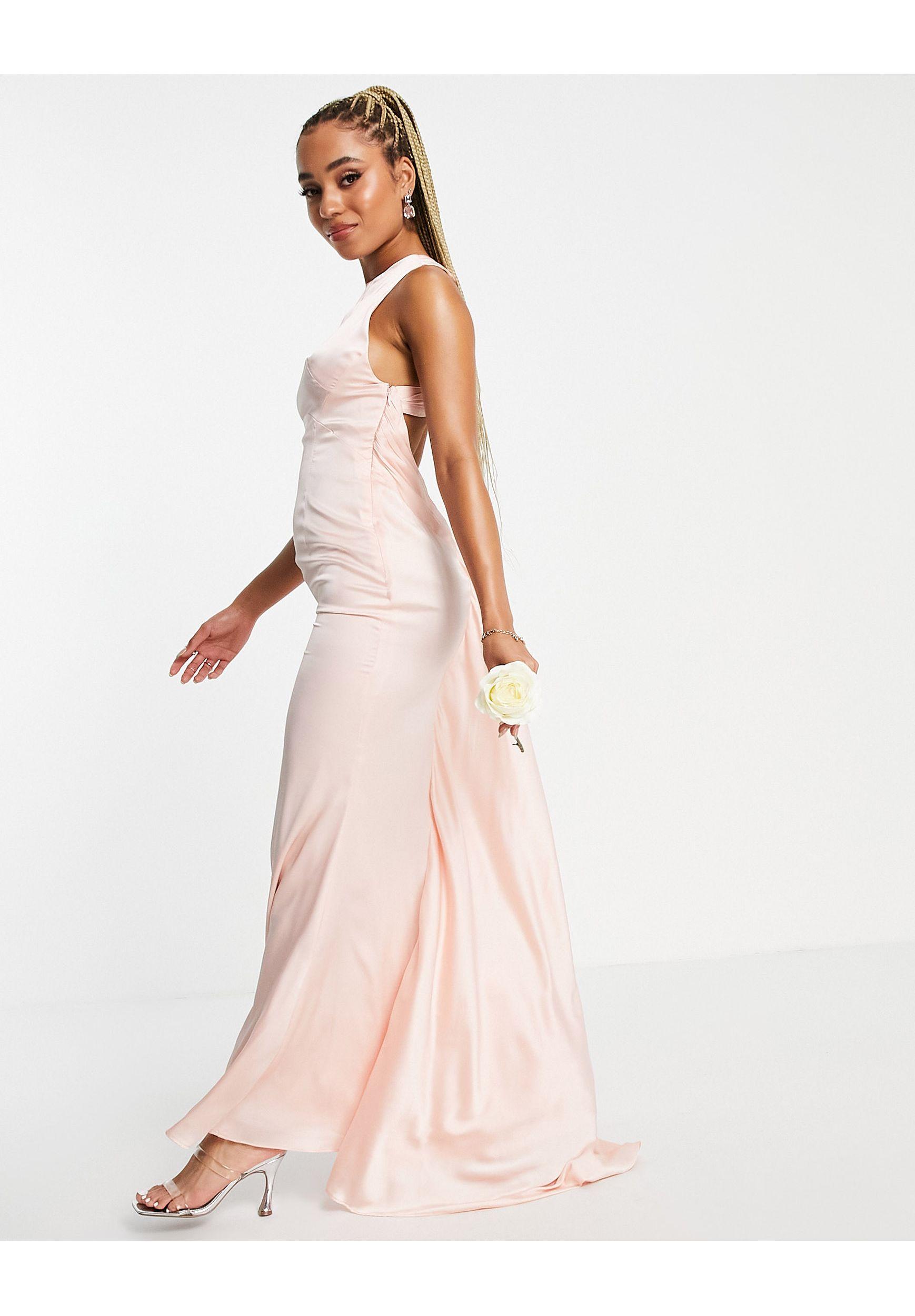 Jarlo roxanne cheap satin gown