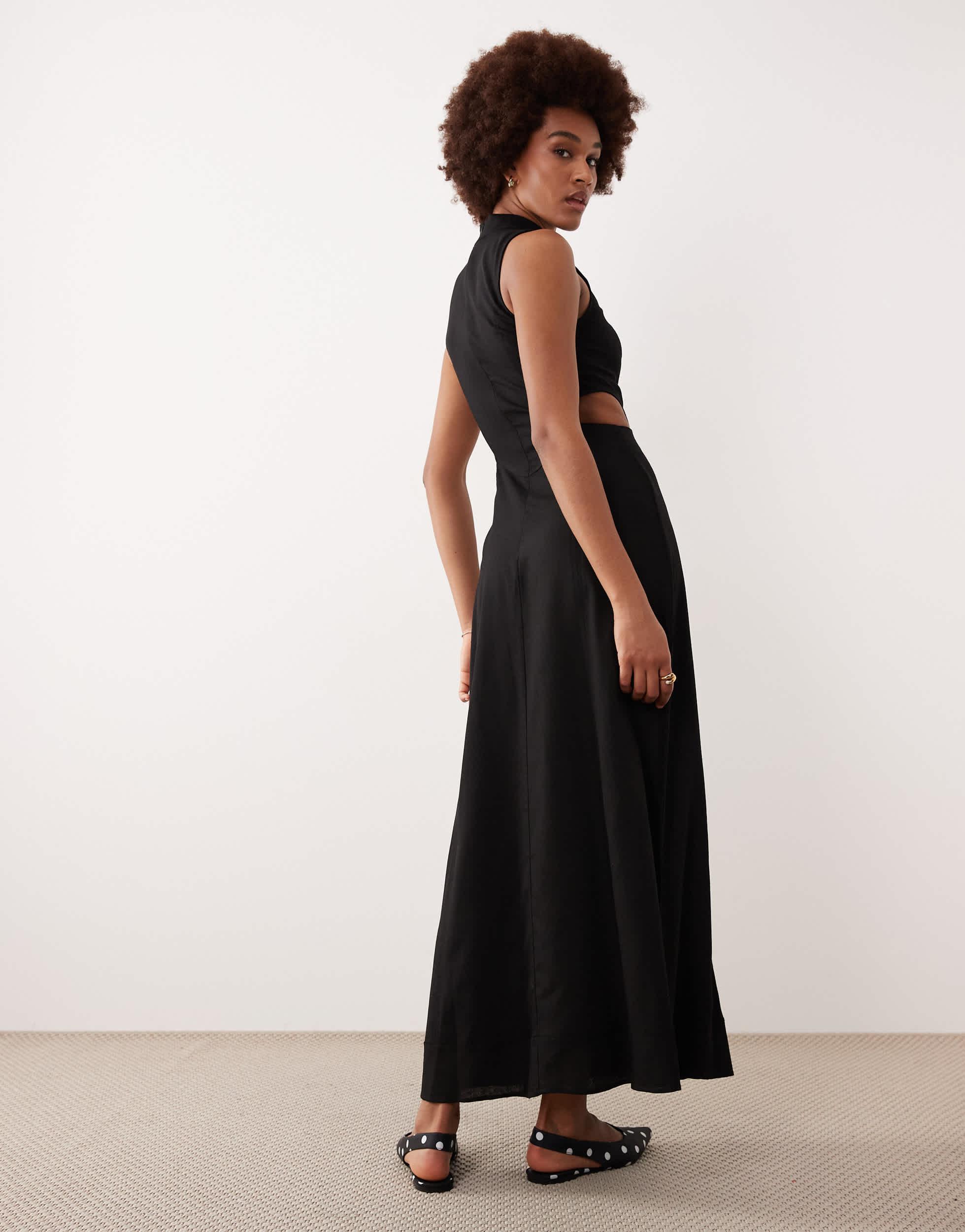 black maxi dress lace Giulia Lace Maxi Dress