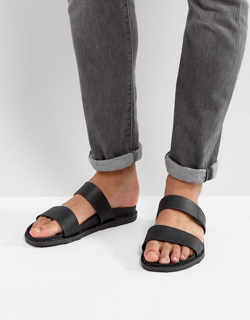 Call It Spring Ricoberht Double Strap Sandals In Black for Men | Lyst