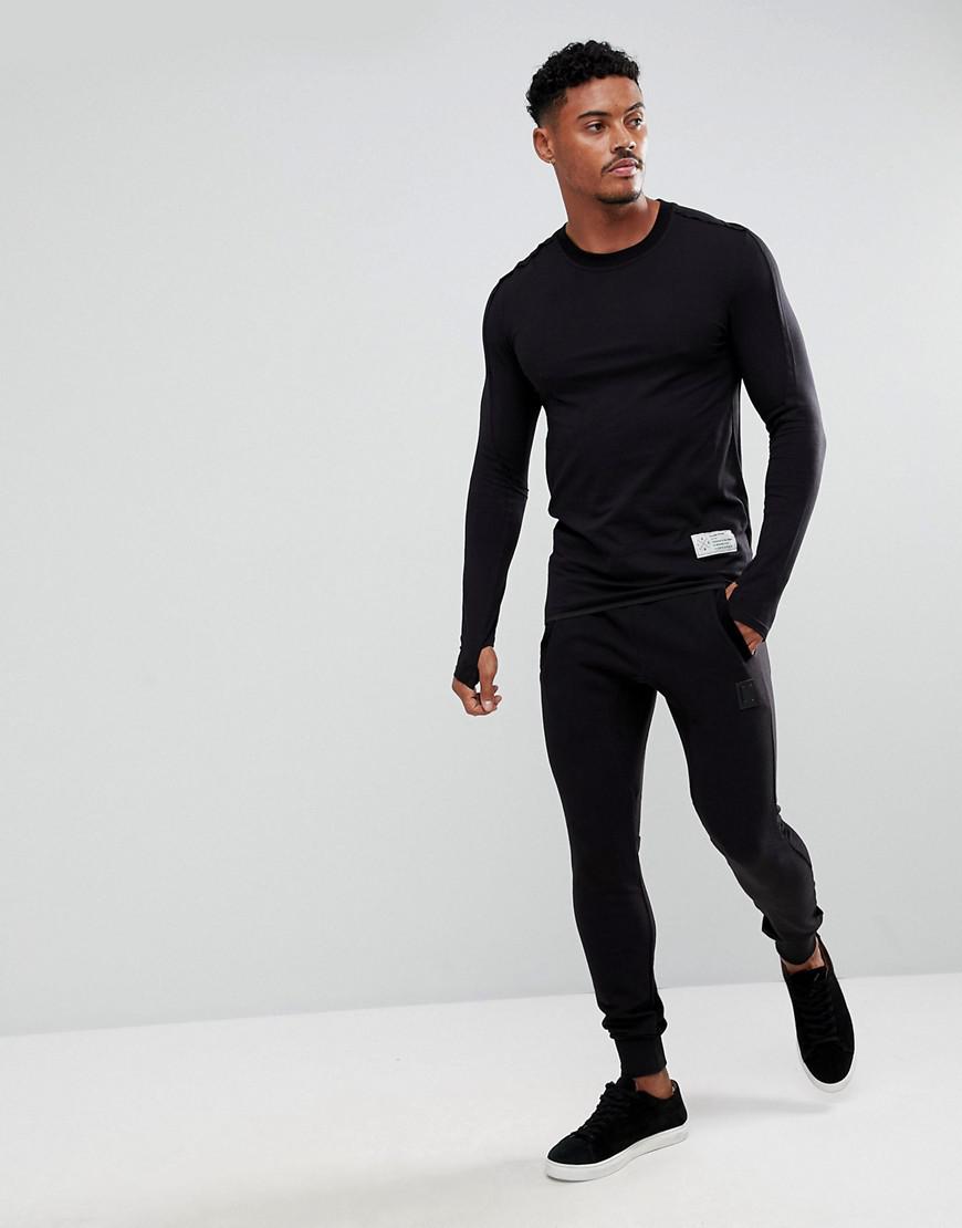Religion Long Sleeve Muscle T-shirt With Thumb Hole in Black for Men | Lyst