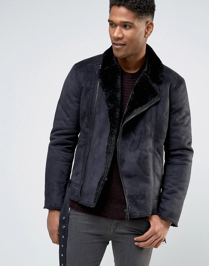 barneys shearling coat