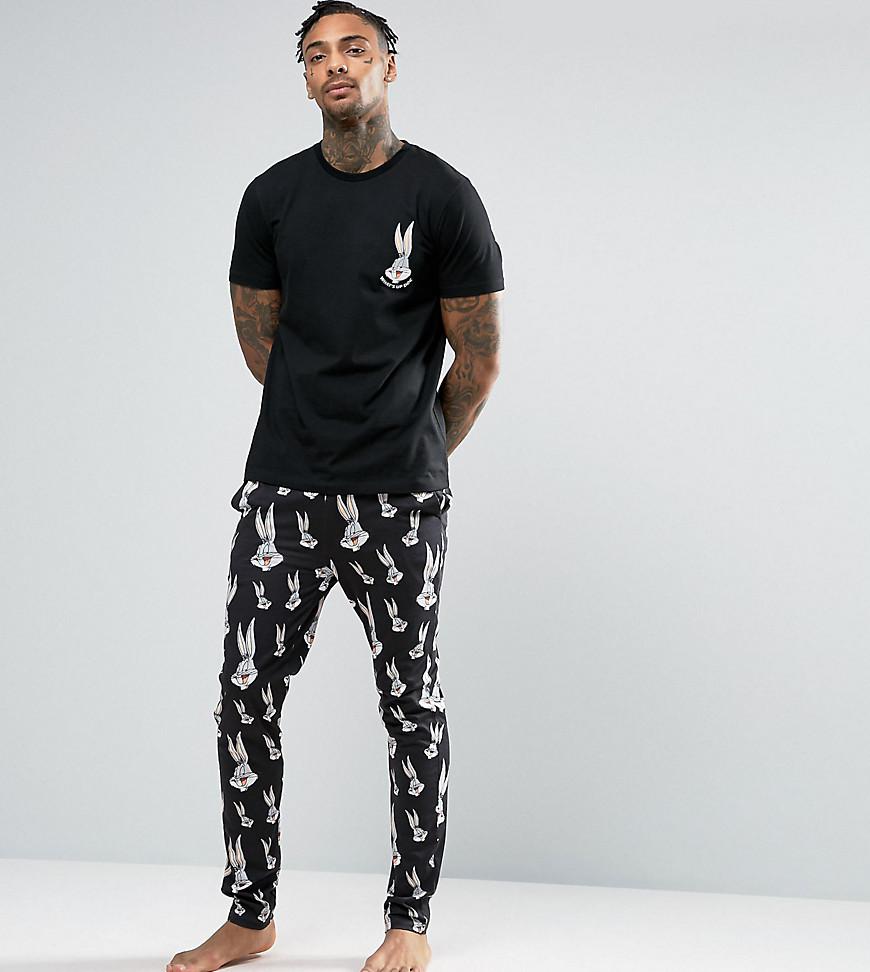 ASOS Bugs Bunny Pyjama Set in Black for Men | Lyst