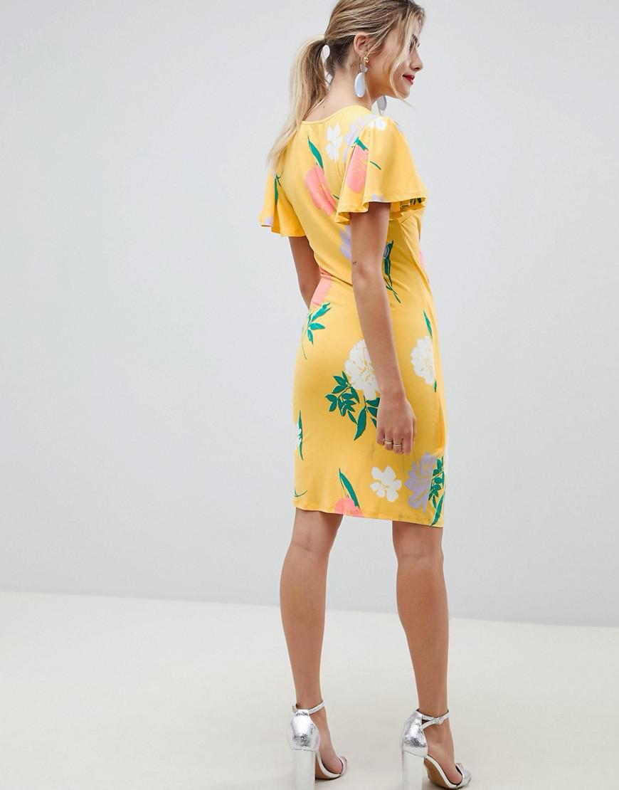 floral wrap dress asos