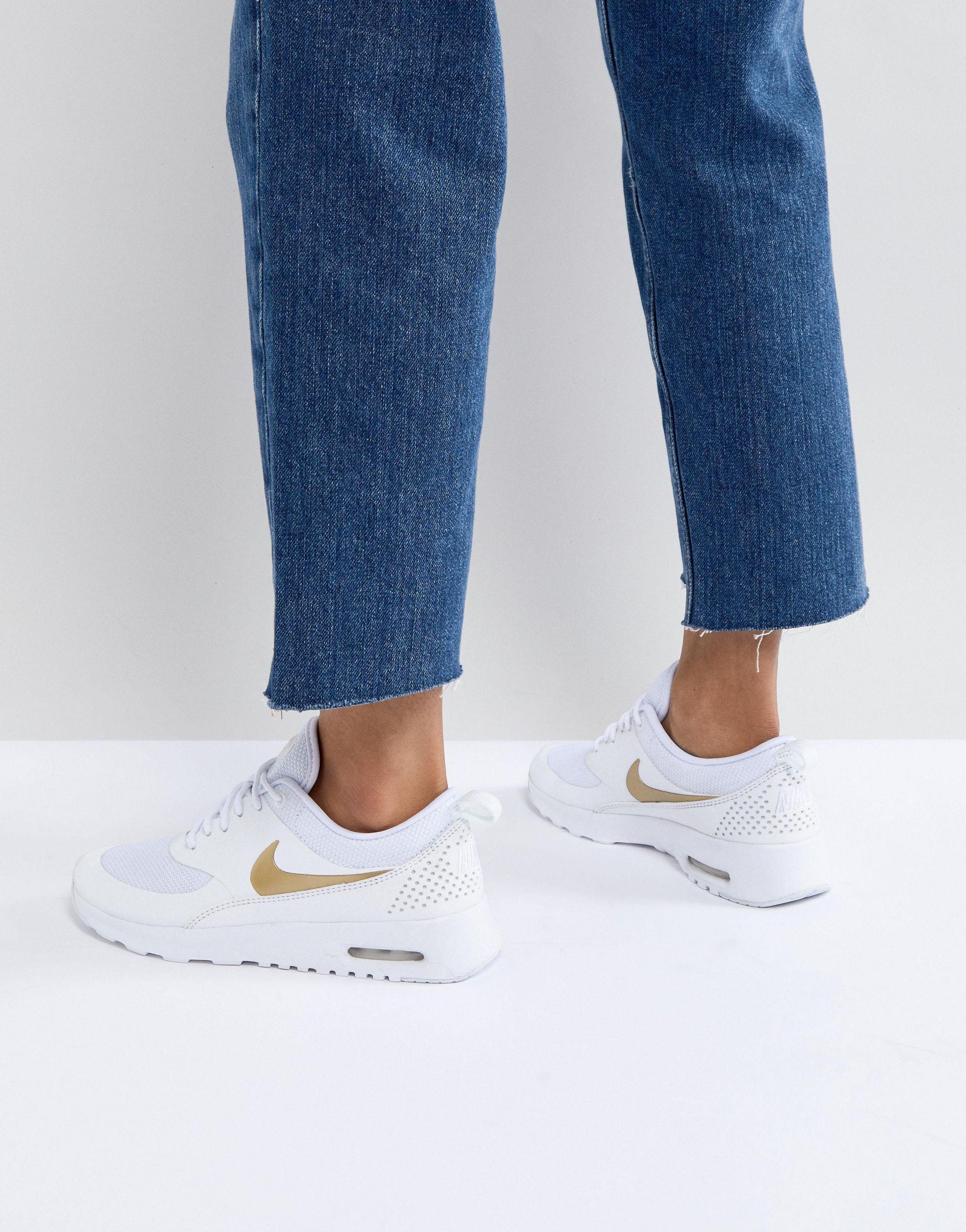 Nike Air Max Thea Trainers in White | Lyst UK