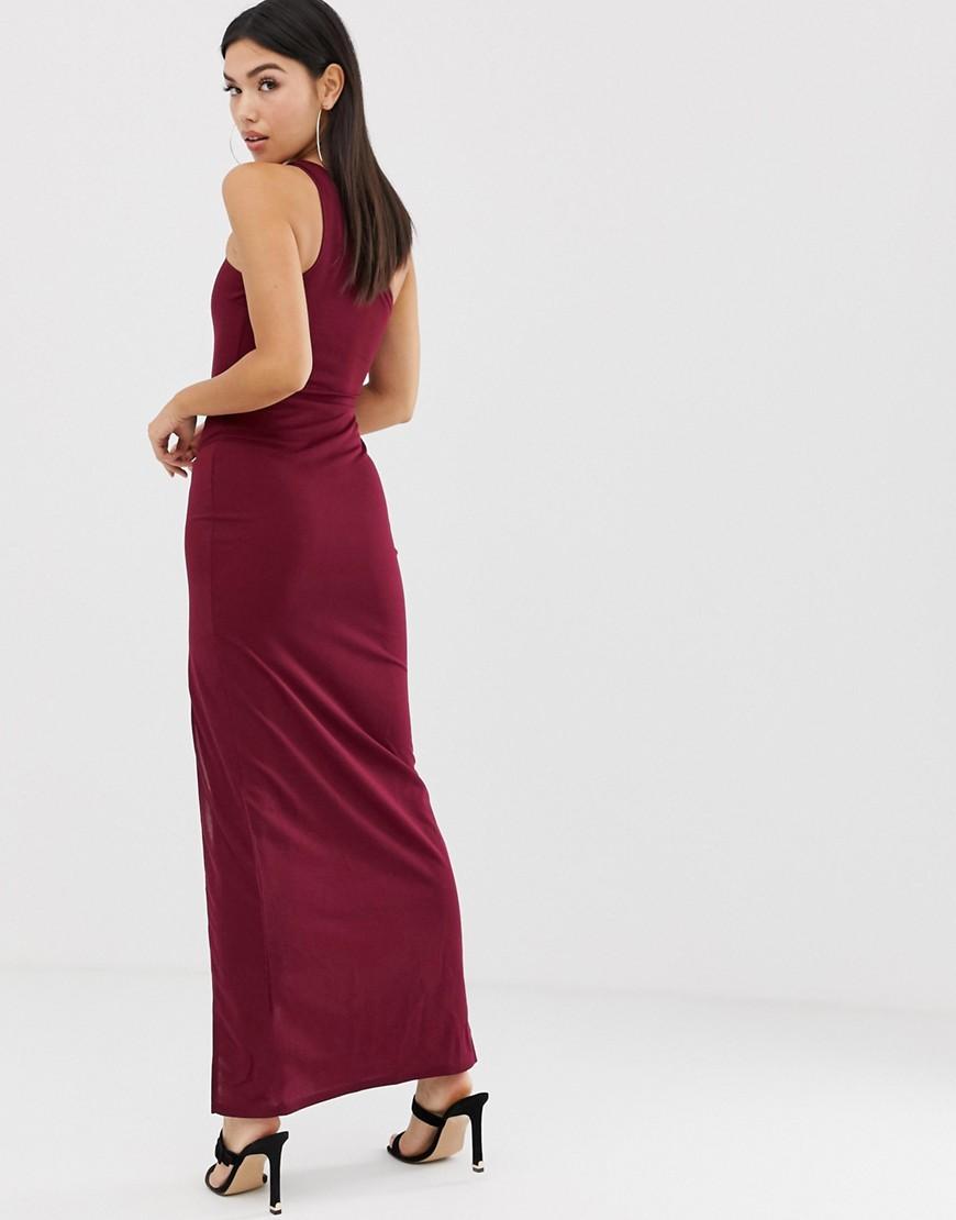 ax paris one shoulder maxi dress